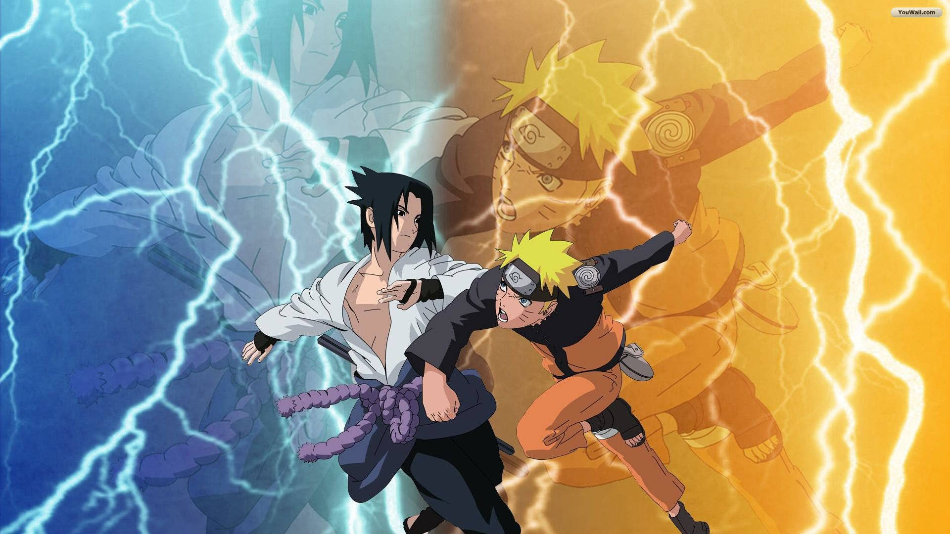 Genç Naruto ve Sasuke Duvar Kağıdı