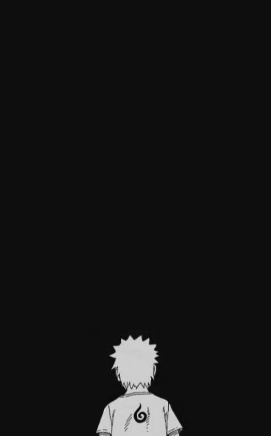 Genç Uzumaki Naruto Siyah Duvar Kağıdı