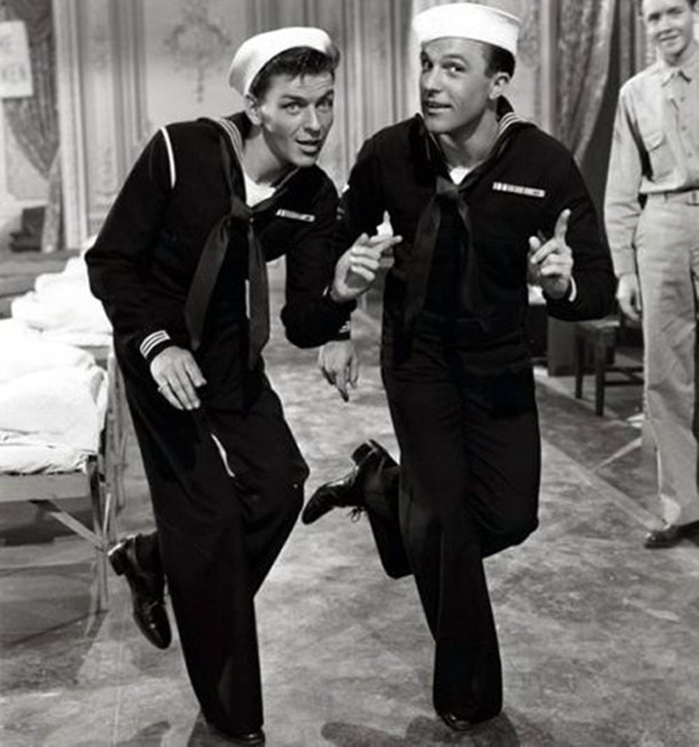 Gene Kelly Siyah Beyaz Duvar Kağıdı