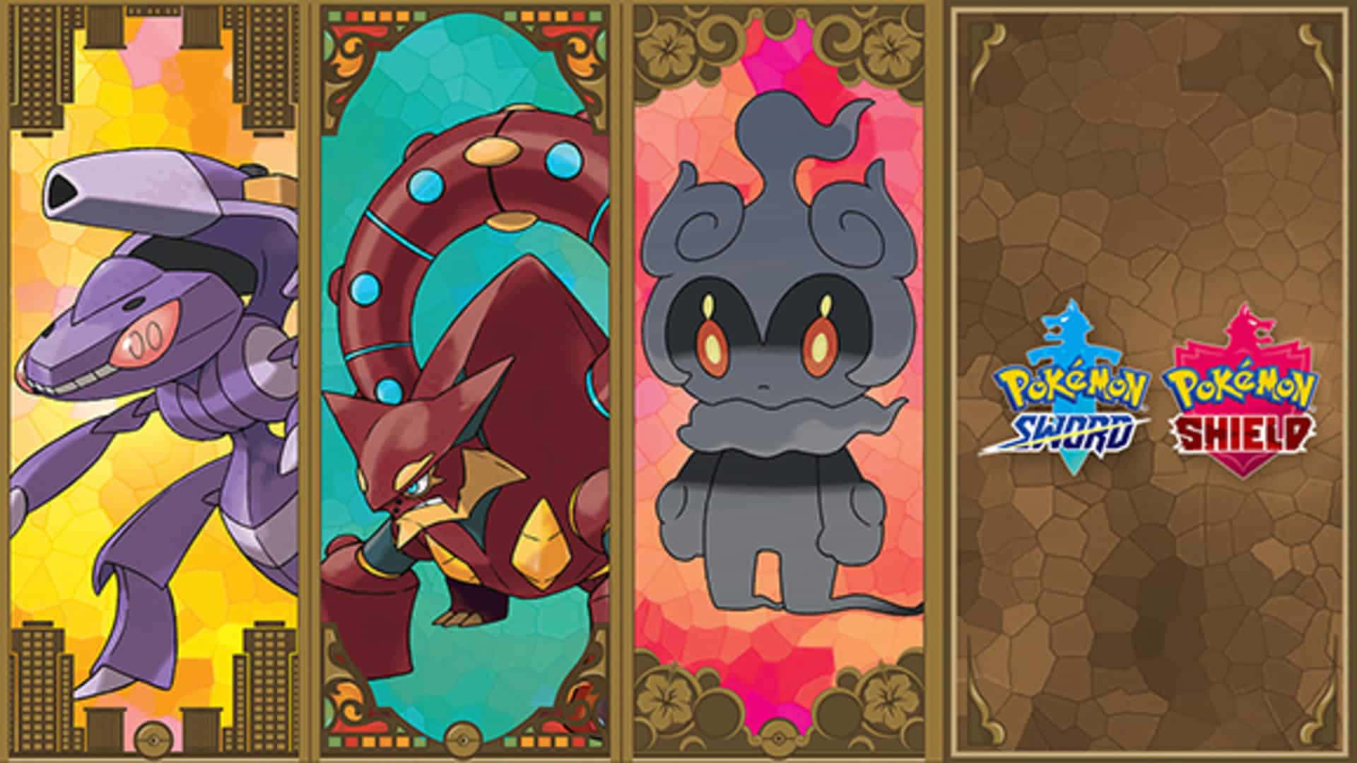 Genesect, Volcanion ve Marshadow ile Savaşa Tutuşuyor Duvar Kağıdı