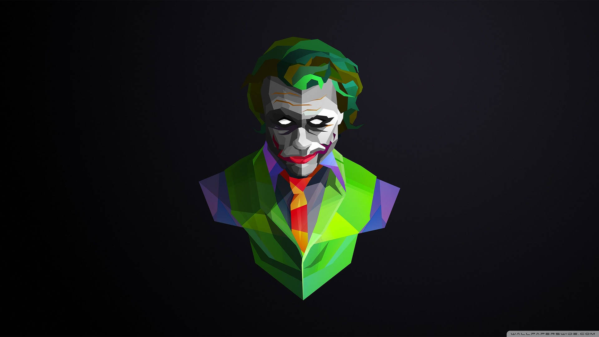 Geometrik Kara Şövalye Joker Duvar Kağıdı