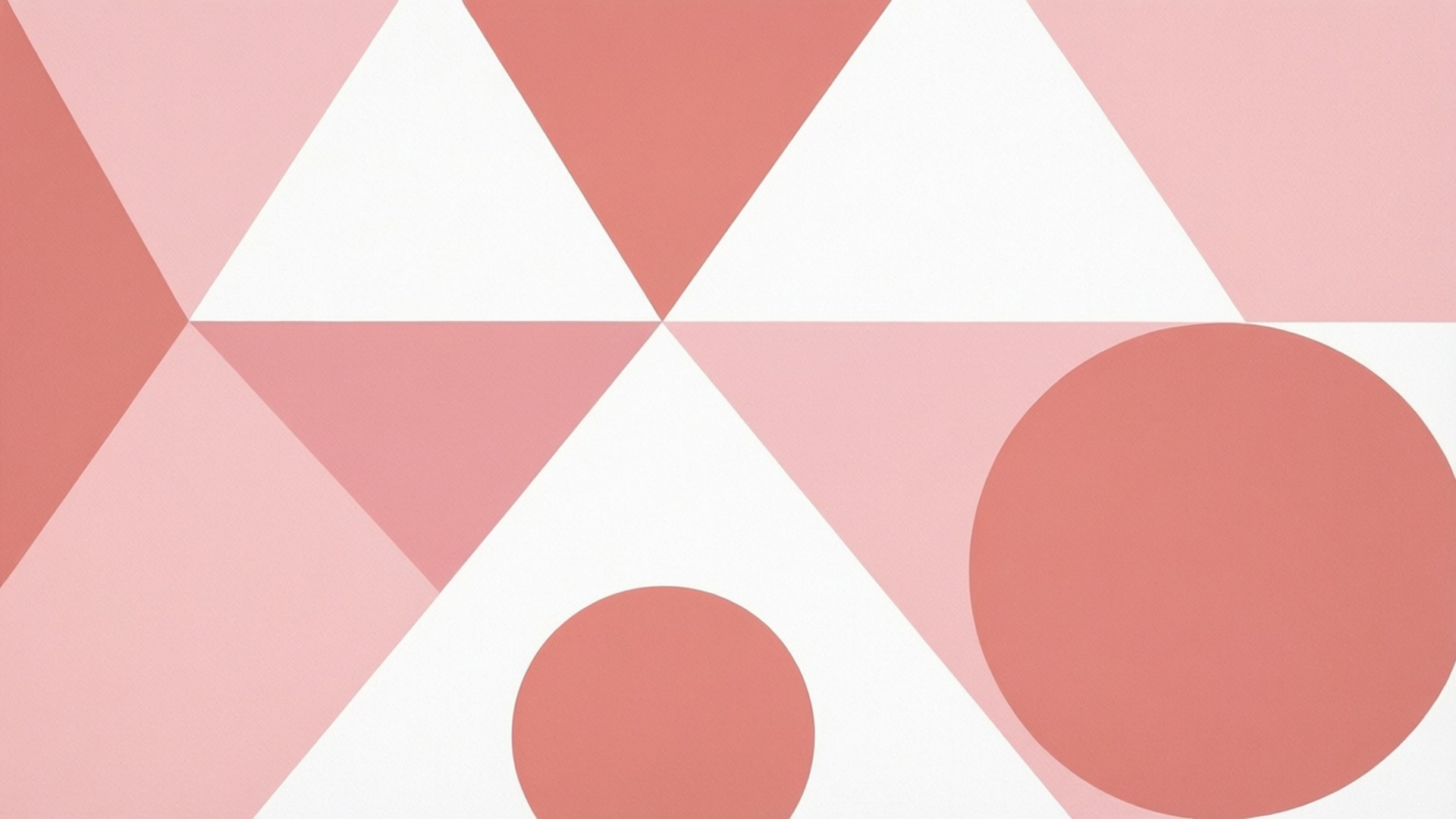 Geometrik Pembe Sanat Duvar Kağıdı