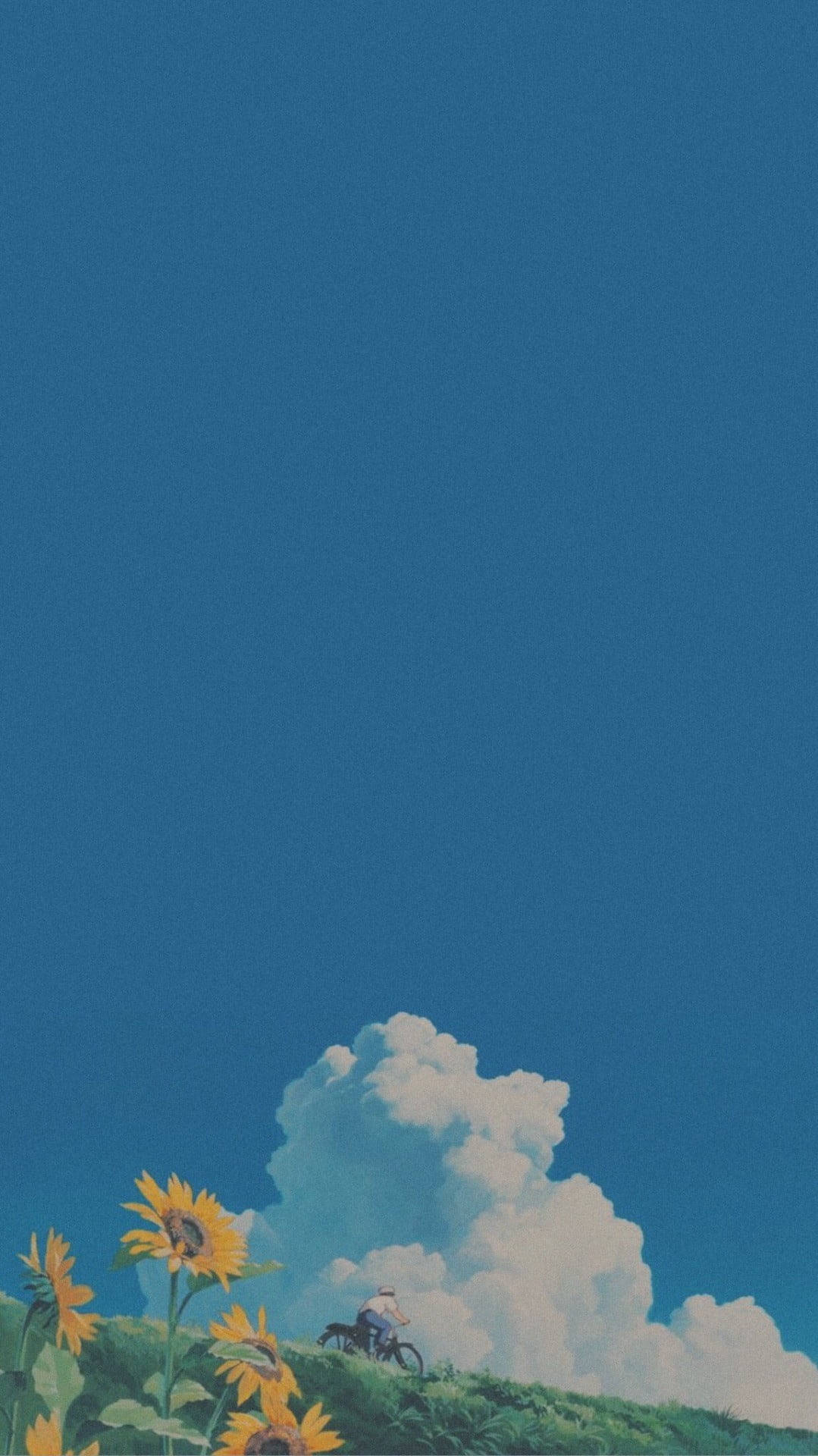 Ghibli Manzarası Yumuşak Estetik Duvar Kağıdı