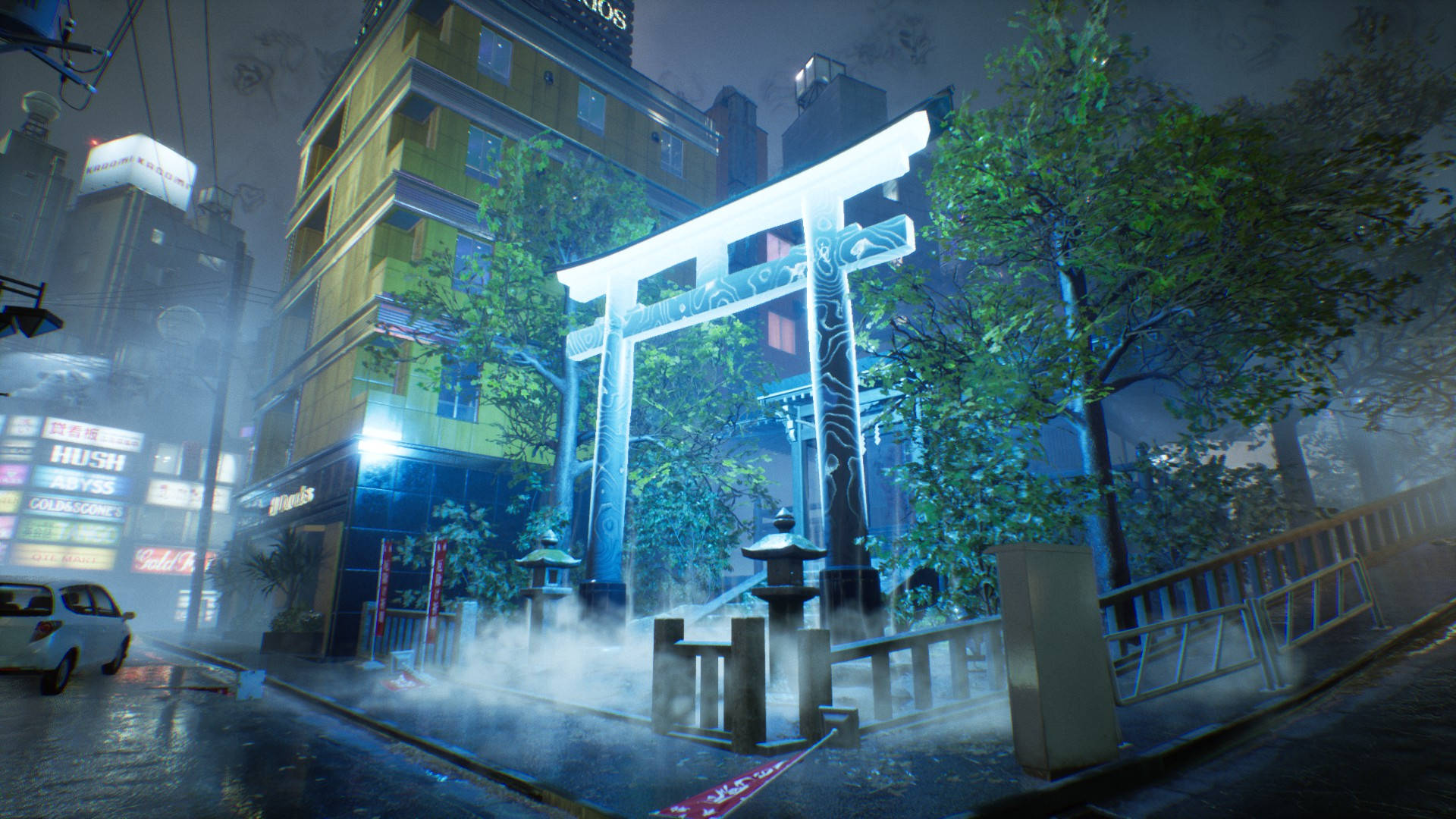 Ghostwire Tokyo Şehir Torii Duvar Kağıdı