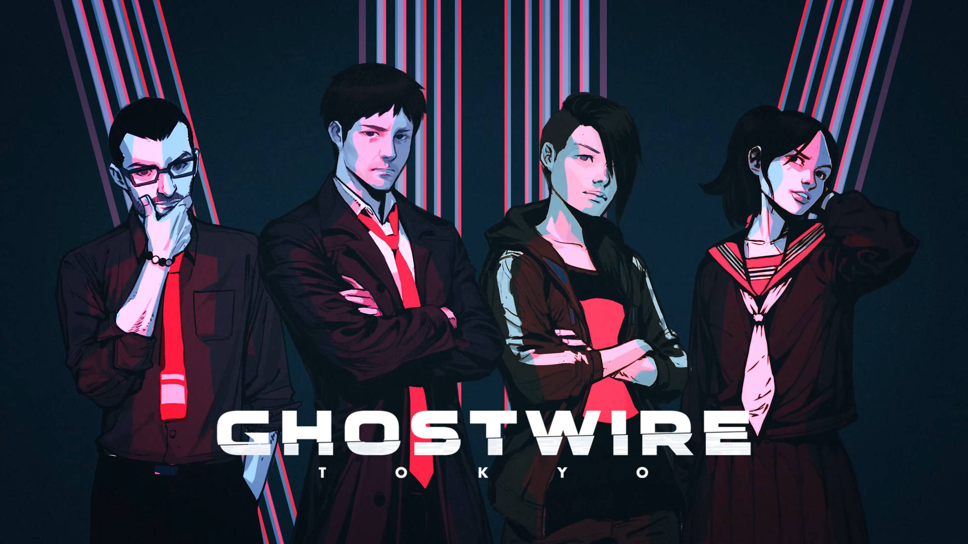 Ghostwire Tokyo Oyunundaki Gizemli Düşmanlar Duvar Kağıdı