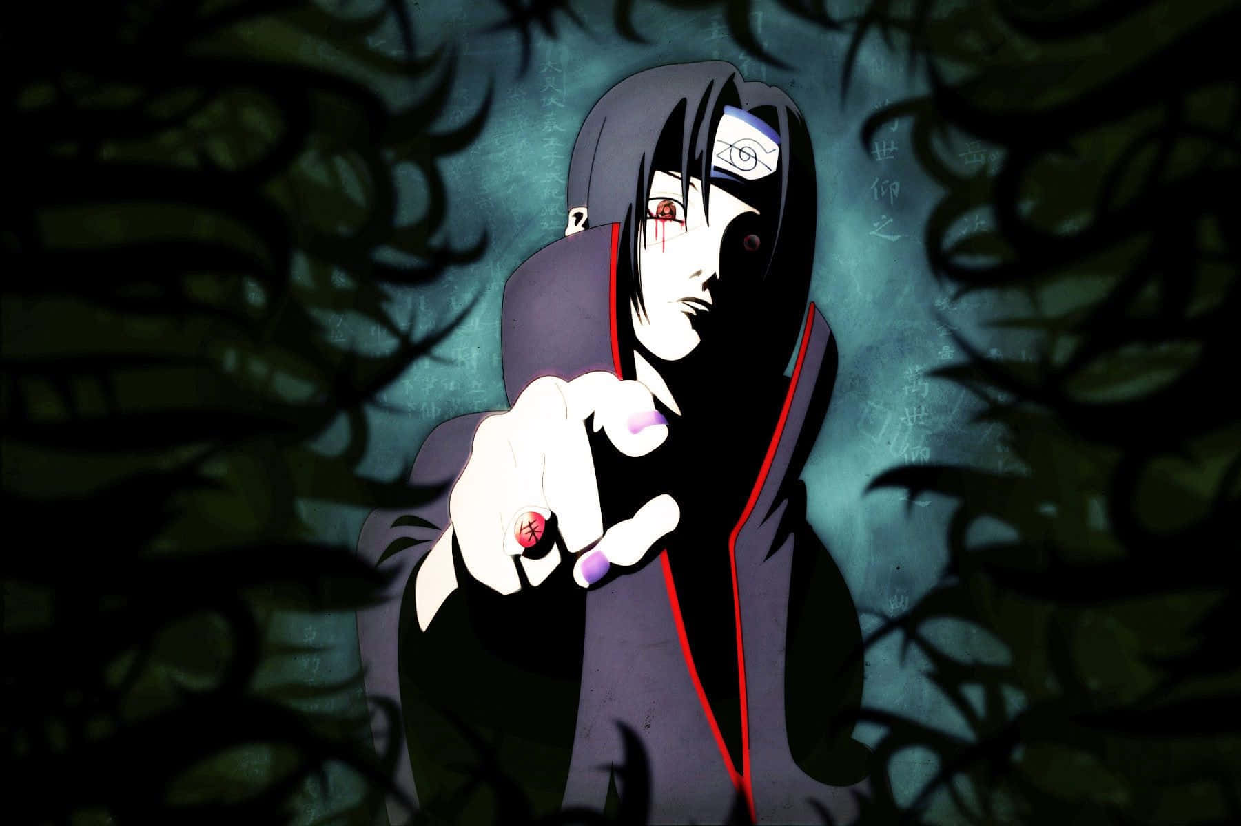 Gizemli Yoğunluk - Naruto Serisinden Itachi Uchiha Duvar Kağıdı