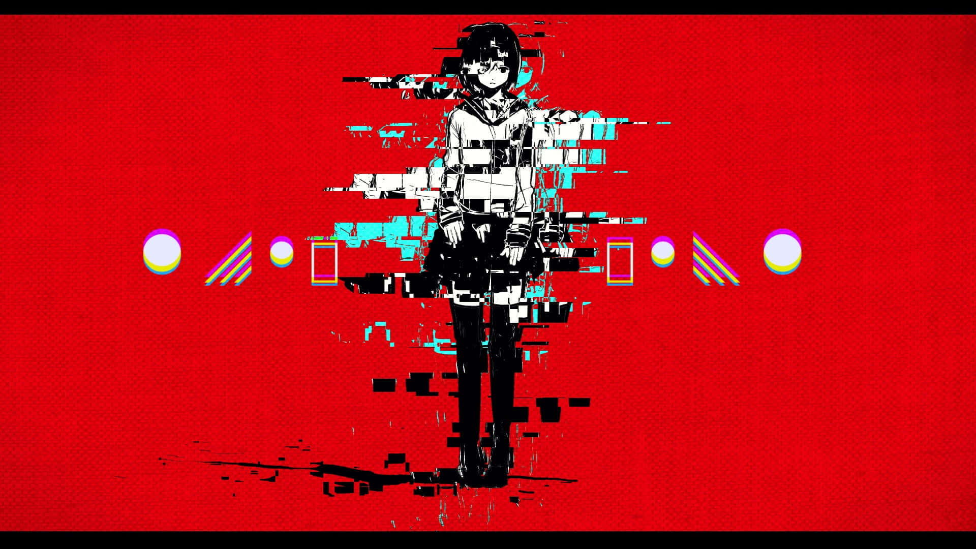 Estetik Kırmızı Arkaplan — Anime estetiği GIF Duvar Kağıdı