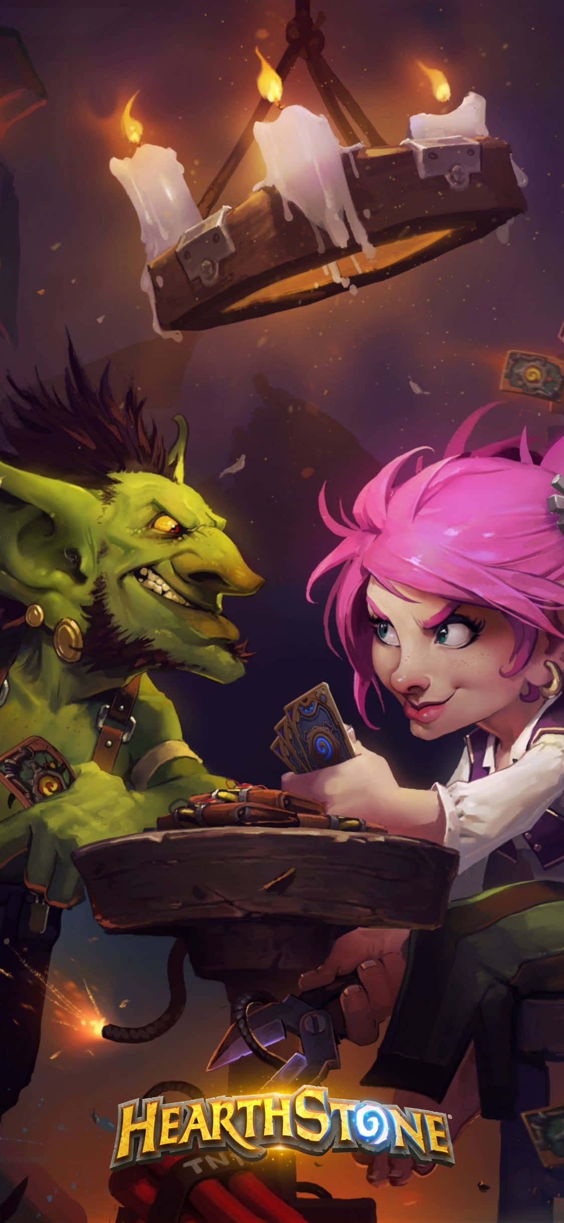 Goblin ve Gnome iPhone XS Hearthstone Arkaplanı Duvar Kağıdı