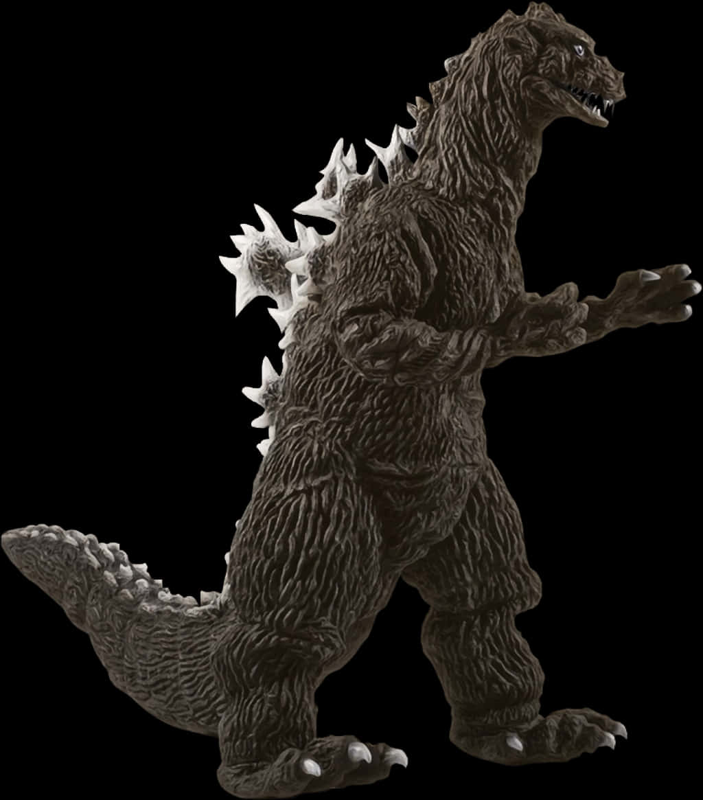 Godzilla Figürü İzole Arkaplan Duvar Kağıdı