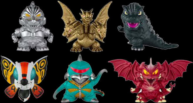 Godzilla ve Kaiju Figürin Koleksiyonu Duvar Kağıdı