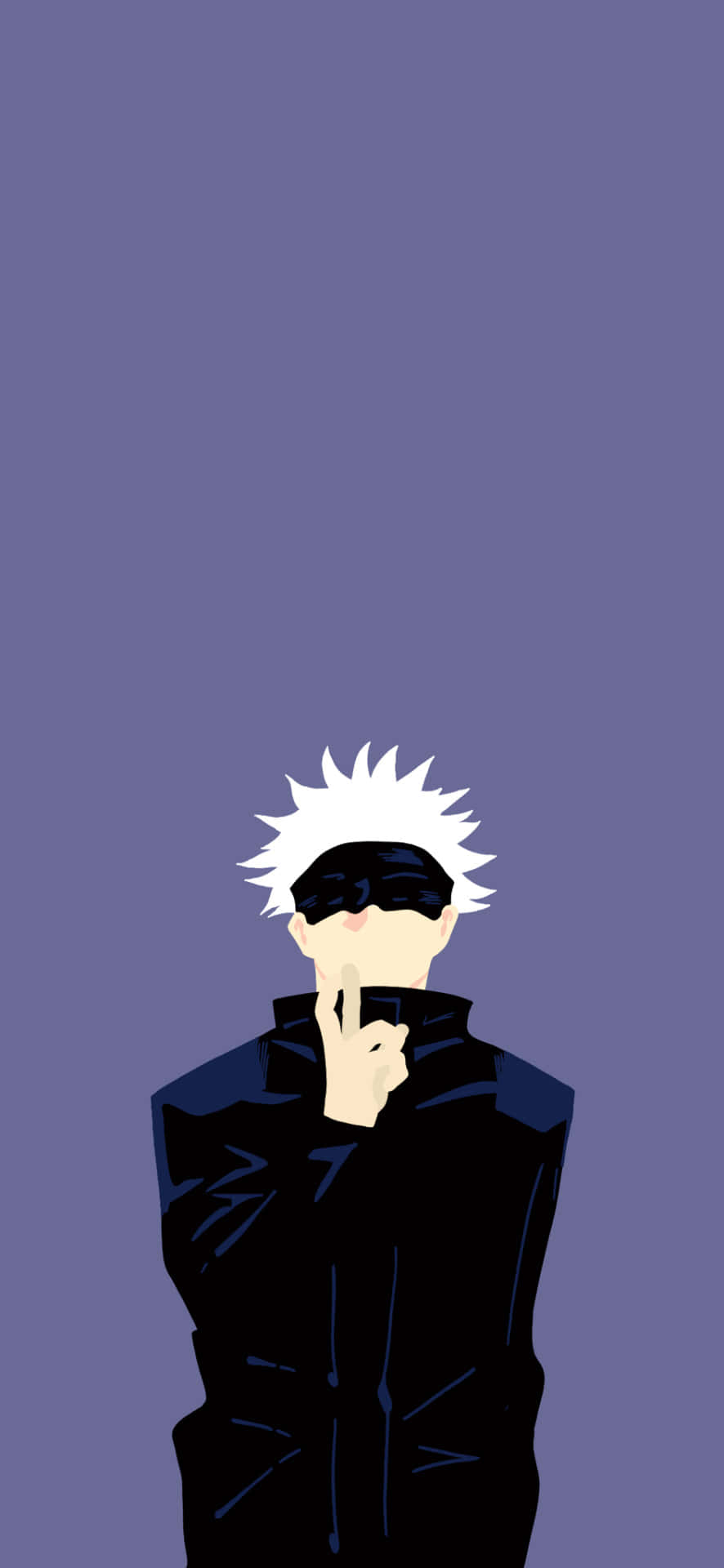 Gojo Satoru Minimal Anime Duvar Kağıdı