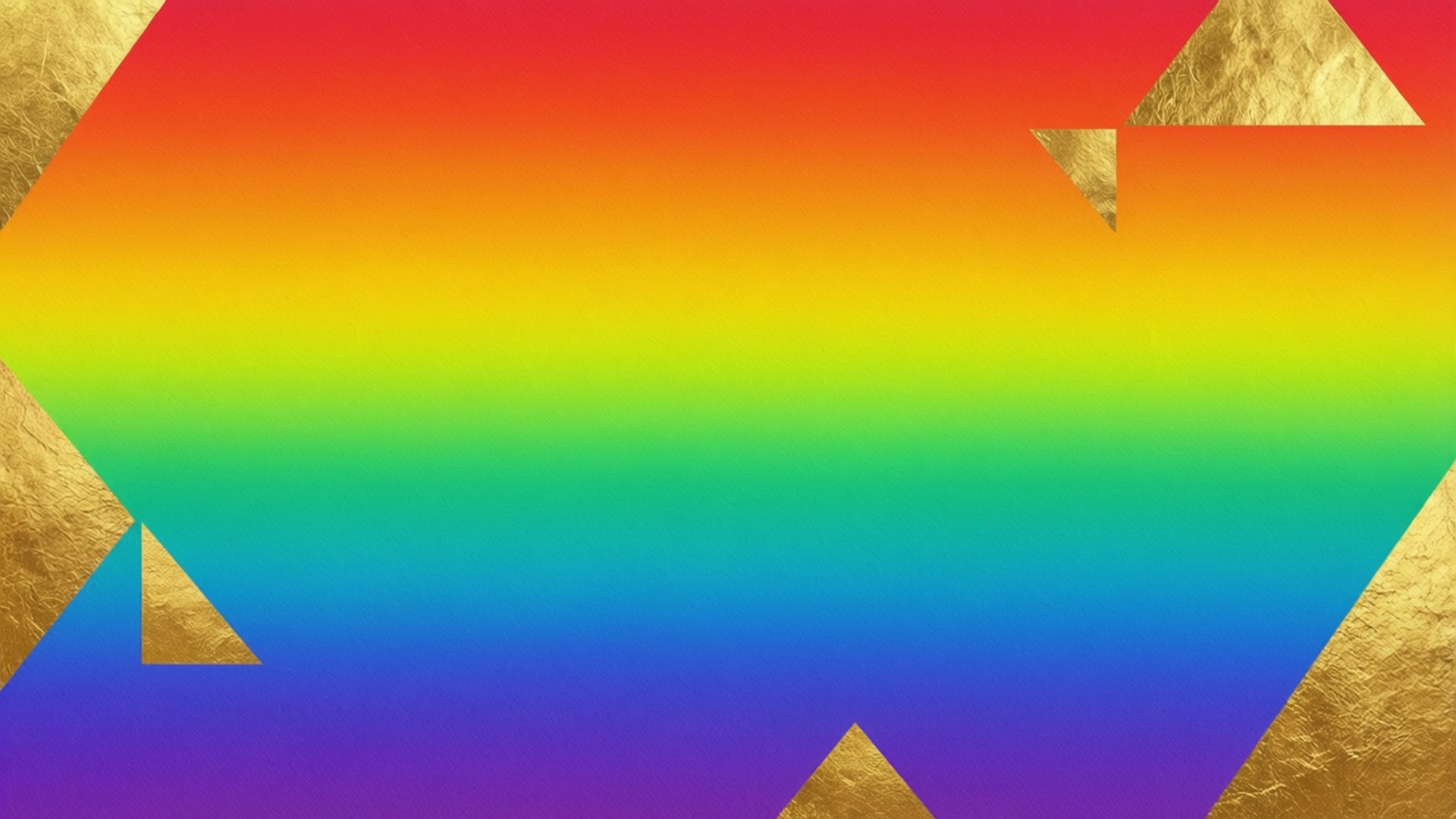 Gökkuşağı Folyo Geometrik Duvar Kağıdı