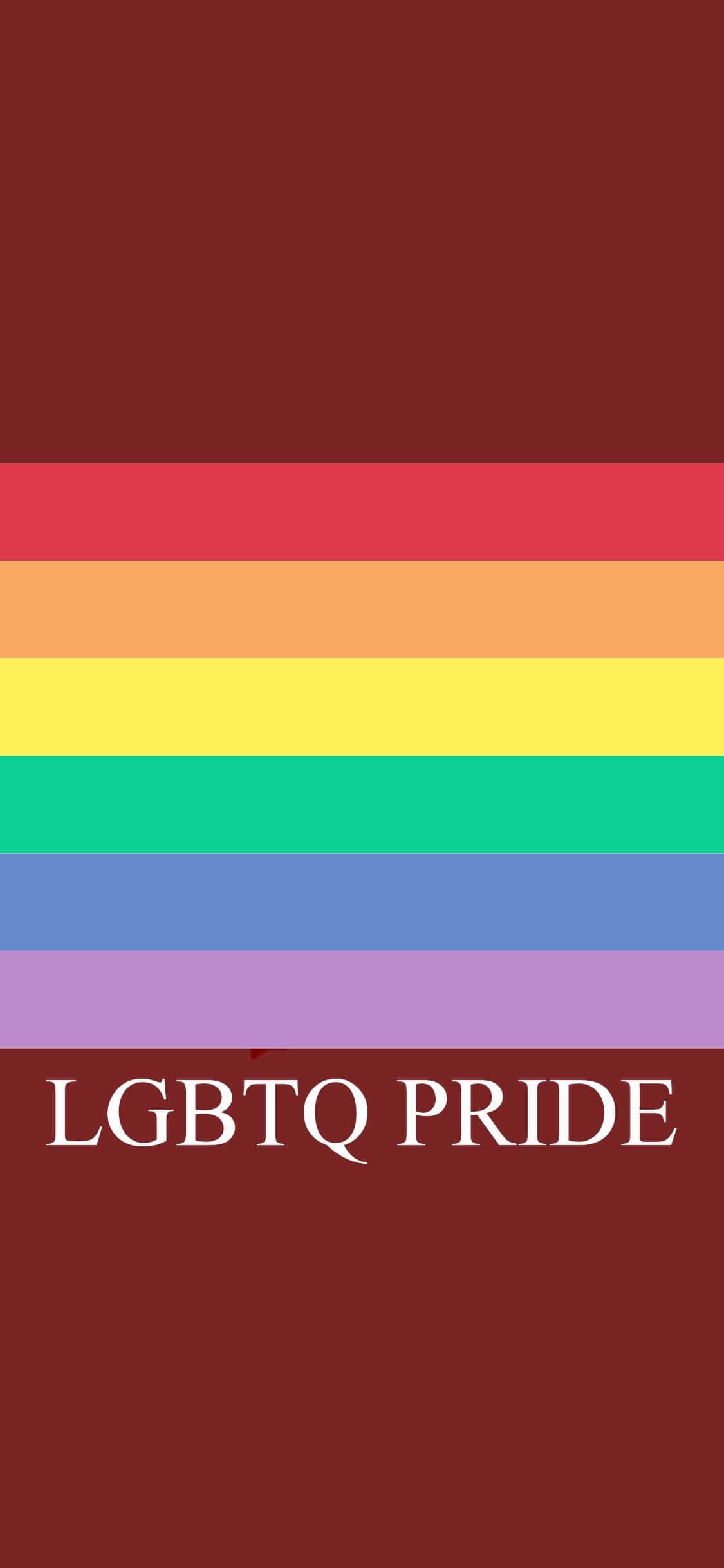 Gökkuşağı temalı iPhone ile LGBTQ Onur Ayı'nı kutlayın Duvar Kağıdı