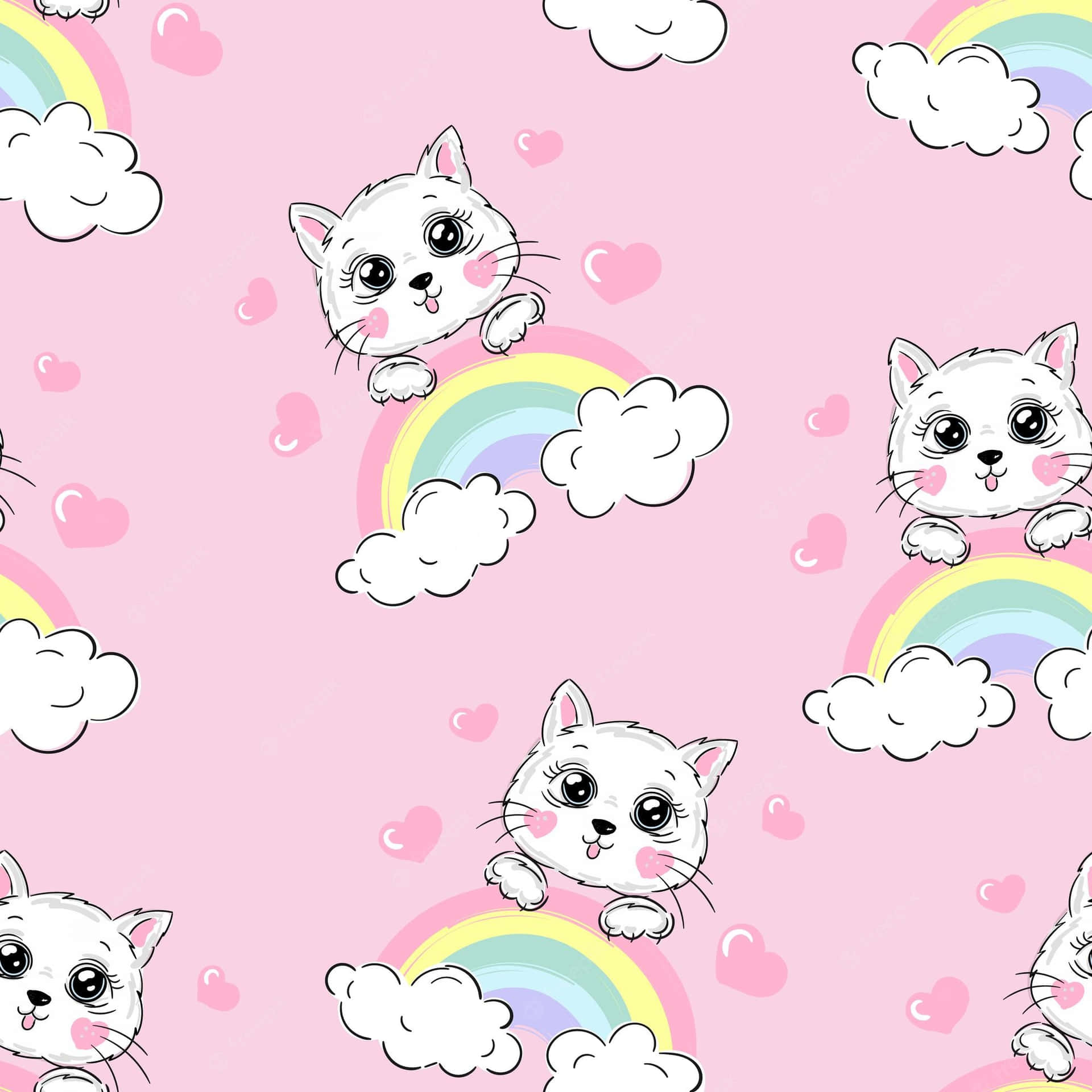 Sevimli Şeyler — Pembe estetik GIF Duvar Kağıdı