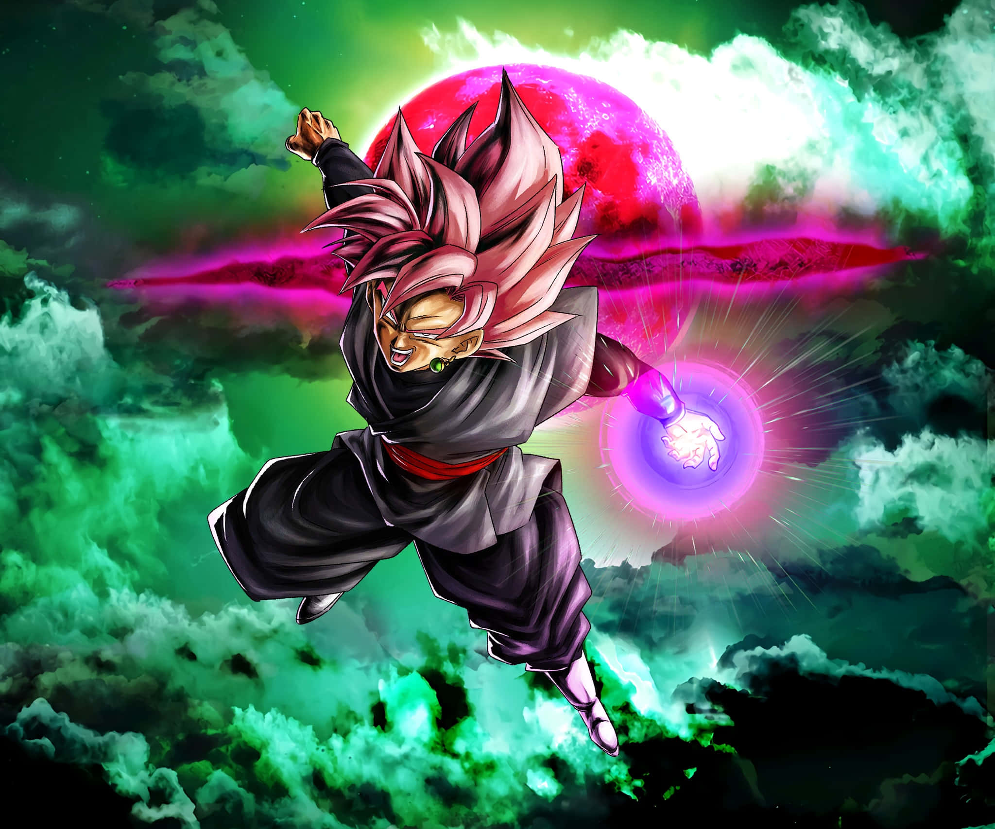 Goku Black, Ateşli Bir Savaşta Dimdik Ayakta Duvar Kağıdı