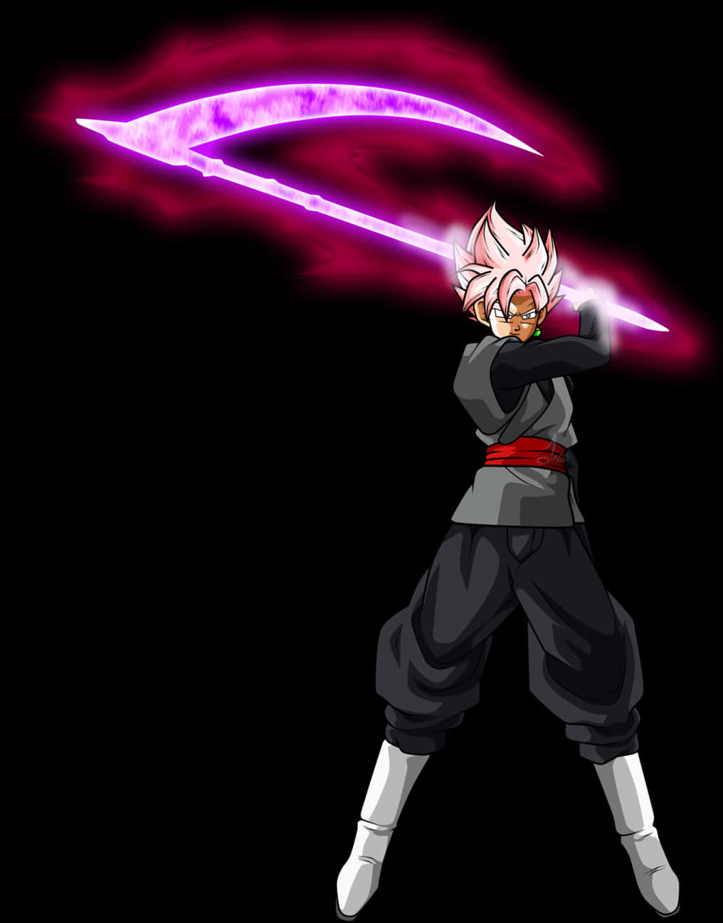 Goku Black Güçlü Enerji Kılıcı Duvar Kağıdı