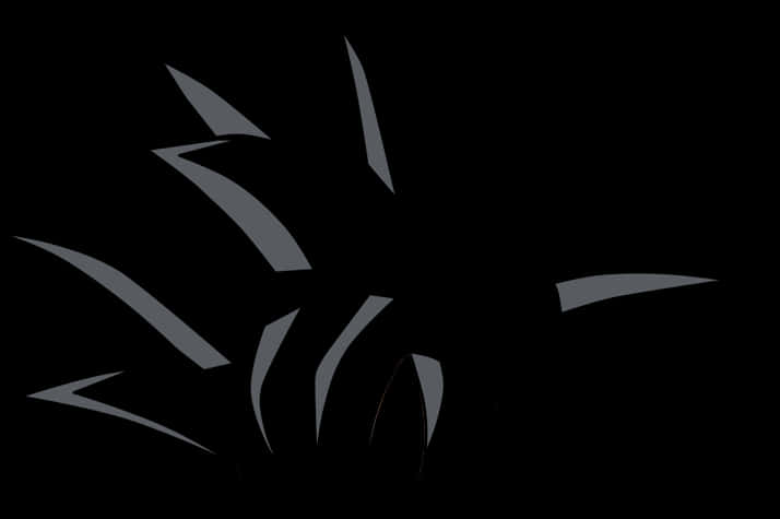 Goku Black Silüet Koyu Arkaplan Duvar Kağıdı