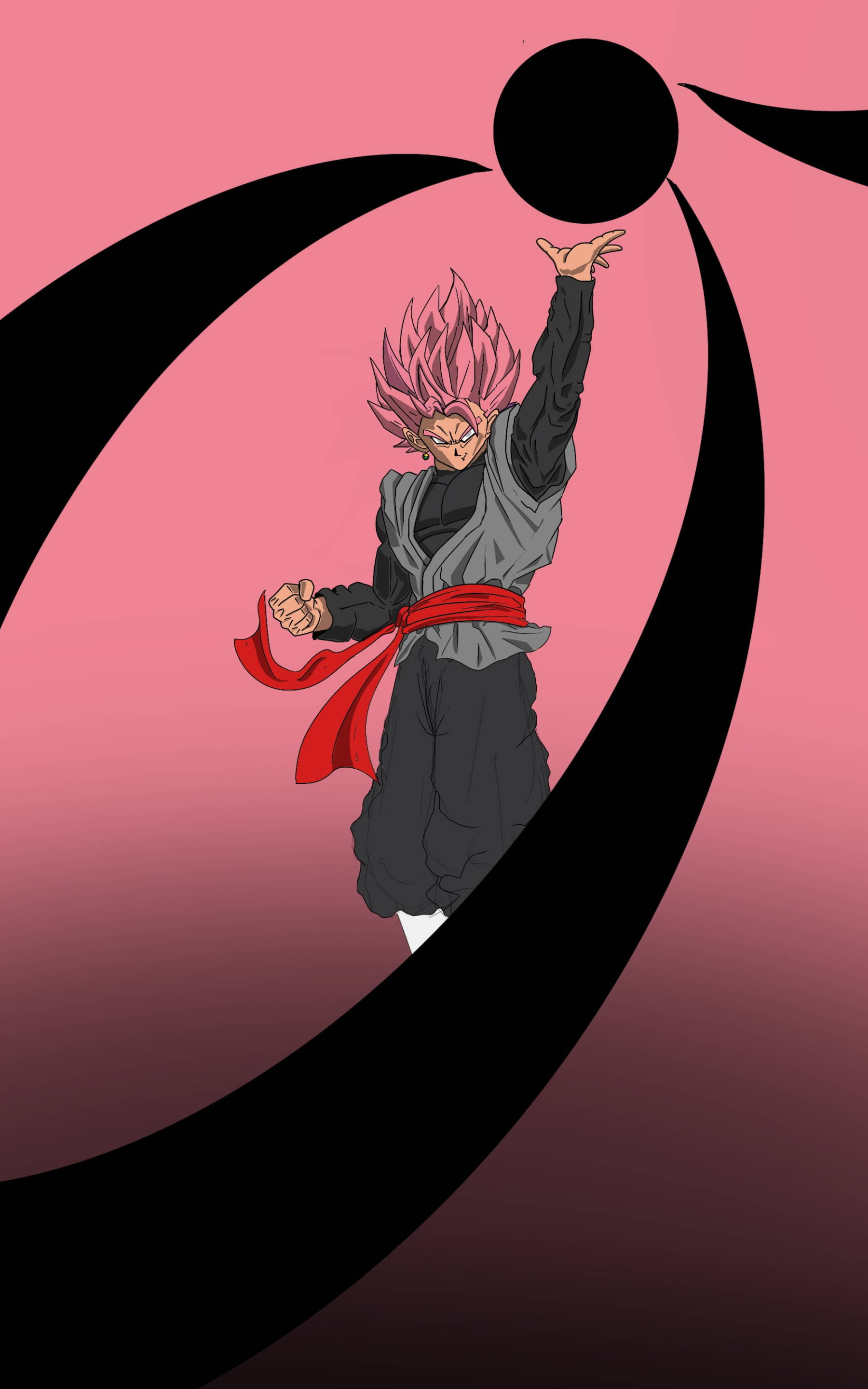 Goku Black Top Enerjisi iPhone Kapağı Duvar Kağıdı
