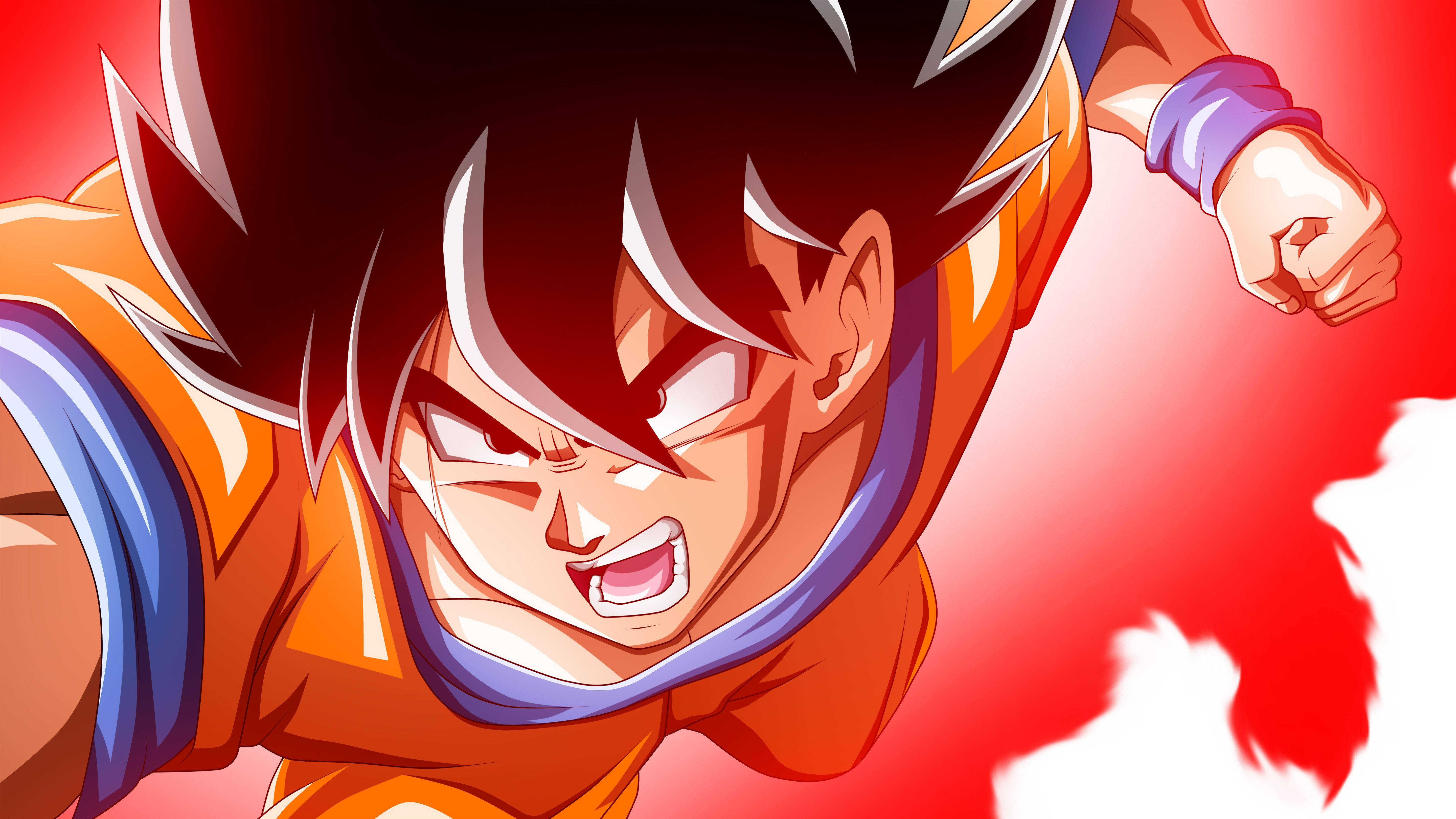 Goku Destansı Bir Saldırı Başlatıyor Duvar Kağıdı