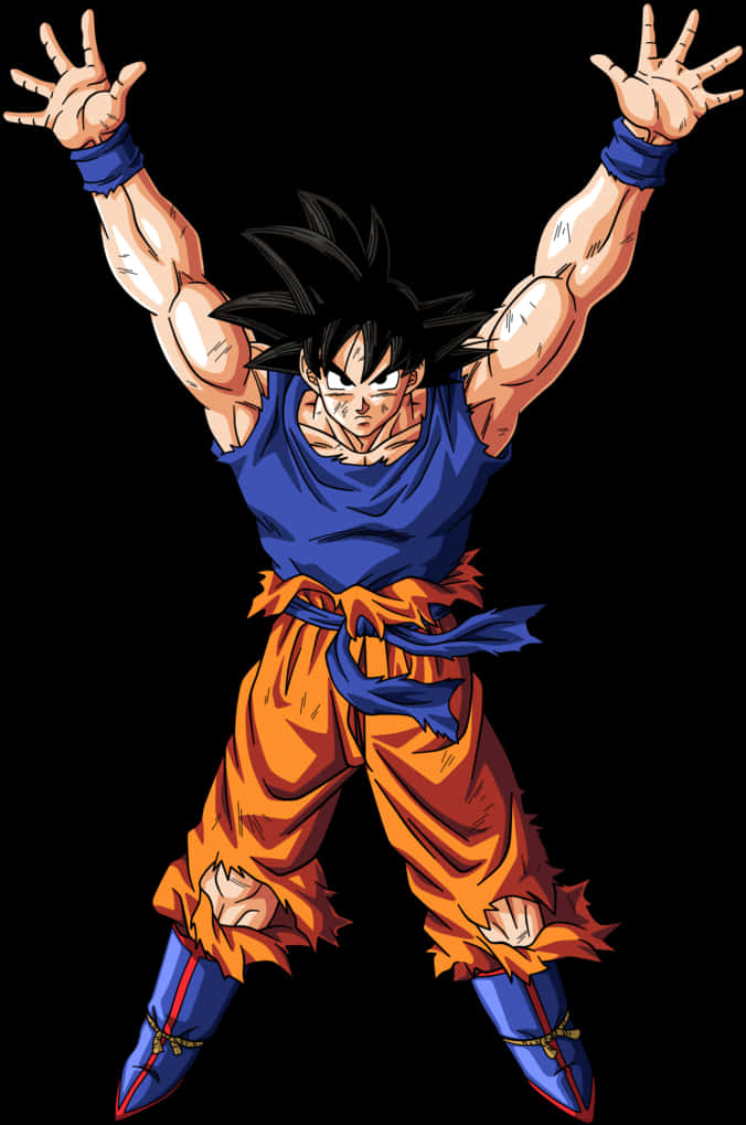 Goku Güçlenme Pozu Duvar Kağıdı