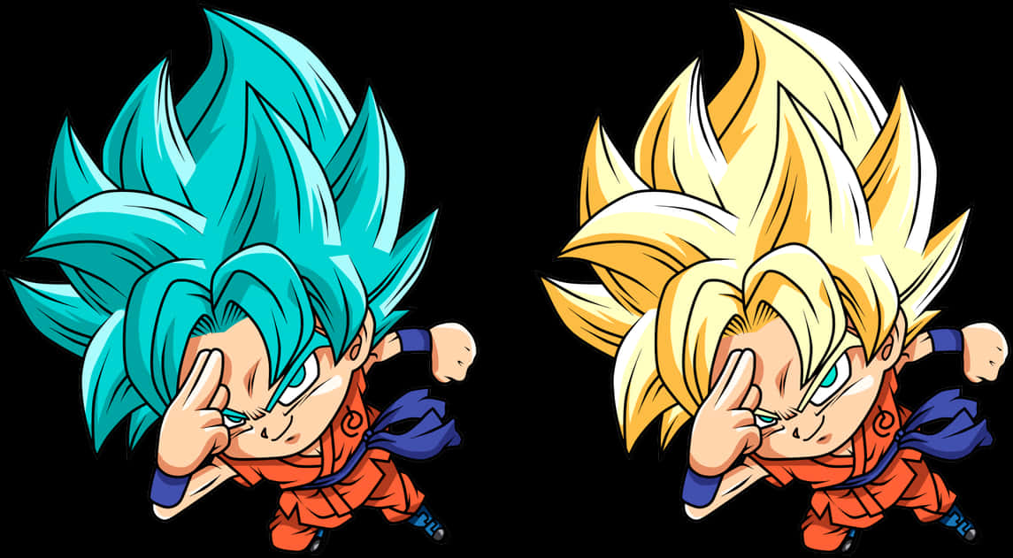 Goku Super Saiyan Dönüşümleri Duvar Kağıdı