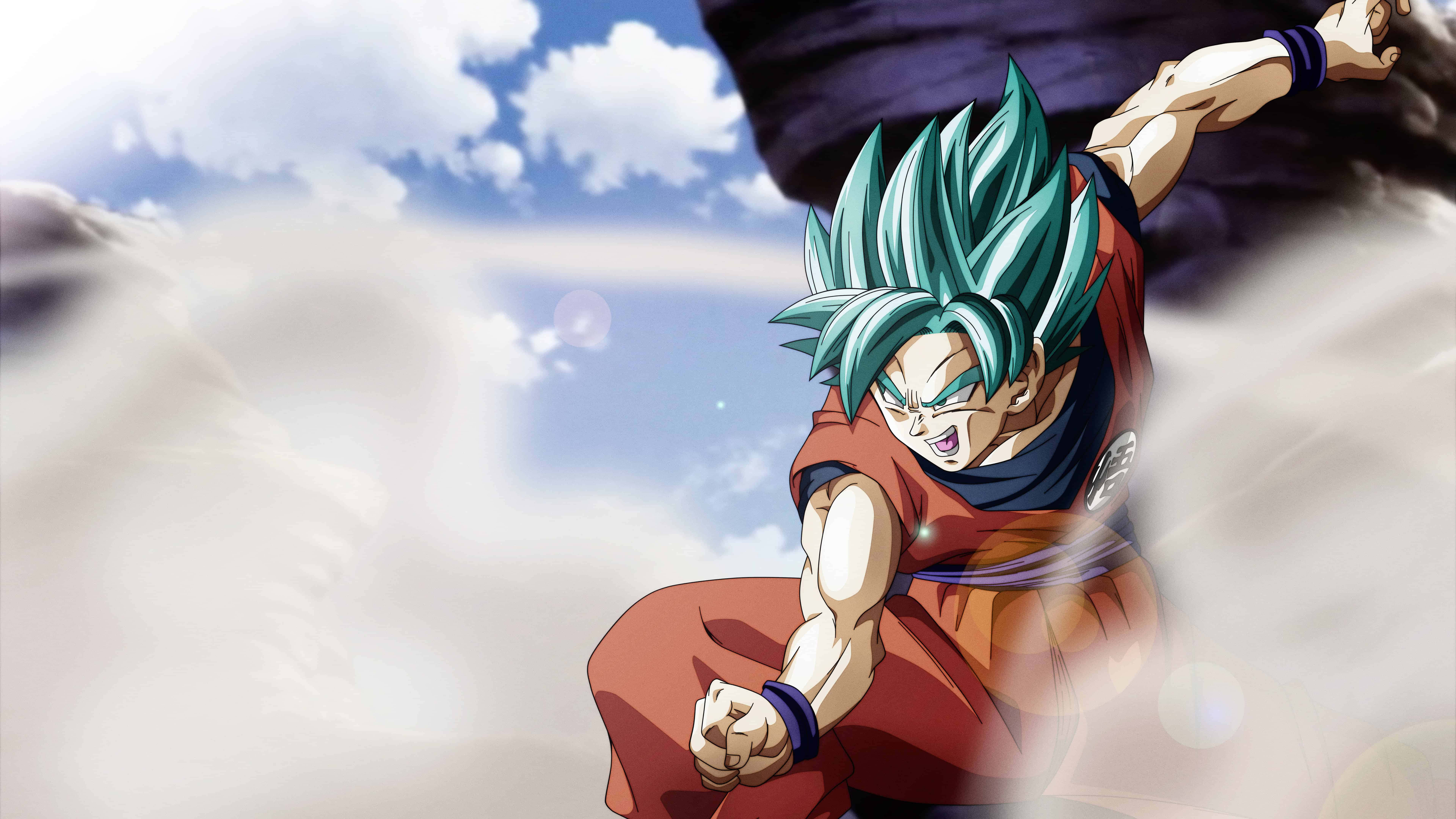 Goku, Süper Saiyan Mavi Evrim'e Dönüşüyor Duvar Kağıdı