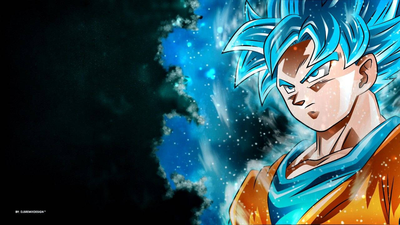 Goku Süper Saiyan Mavisi'ne dönüşüyor! Duvar Kağıdı