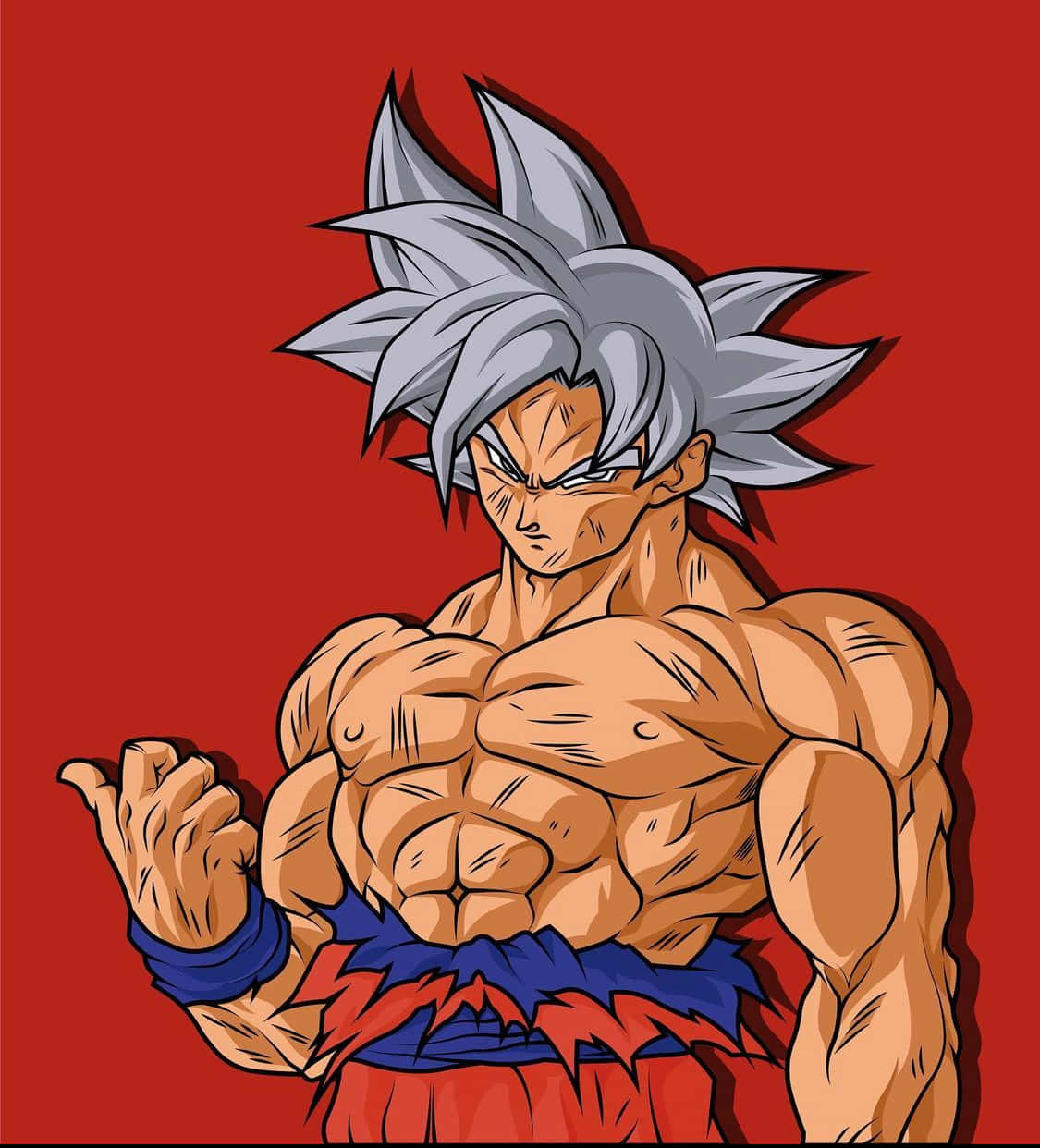 Goku, Ultra Instinct gücünü serbest bırakıyor Duvar Kağıdı