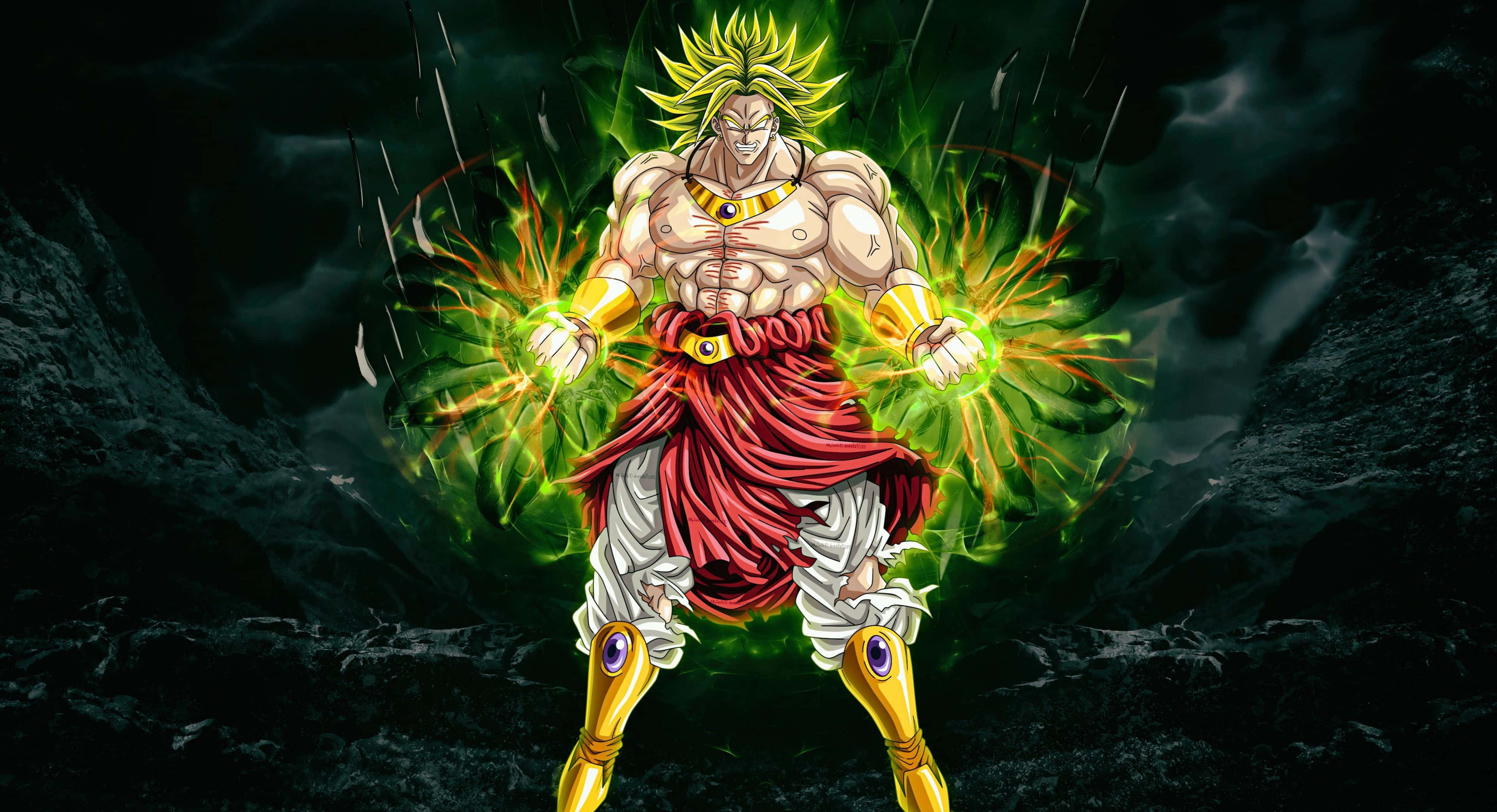Goku ve Vegeta, Dragon Ball Super: Broly'nin epik film çıkışında savaşıyor Duvar Kağıdı