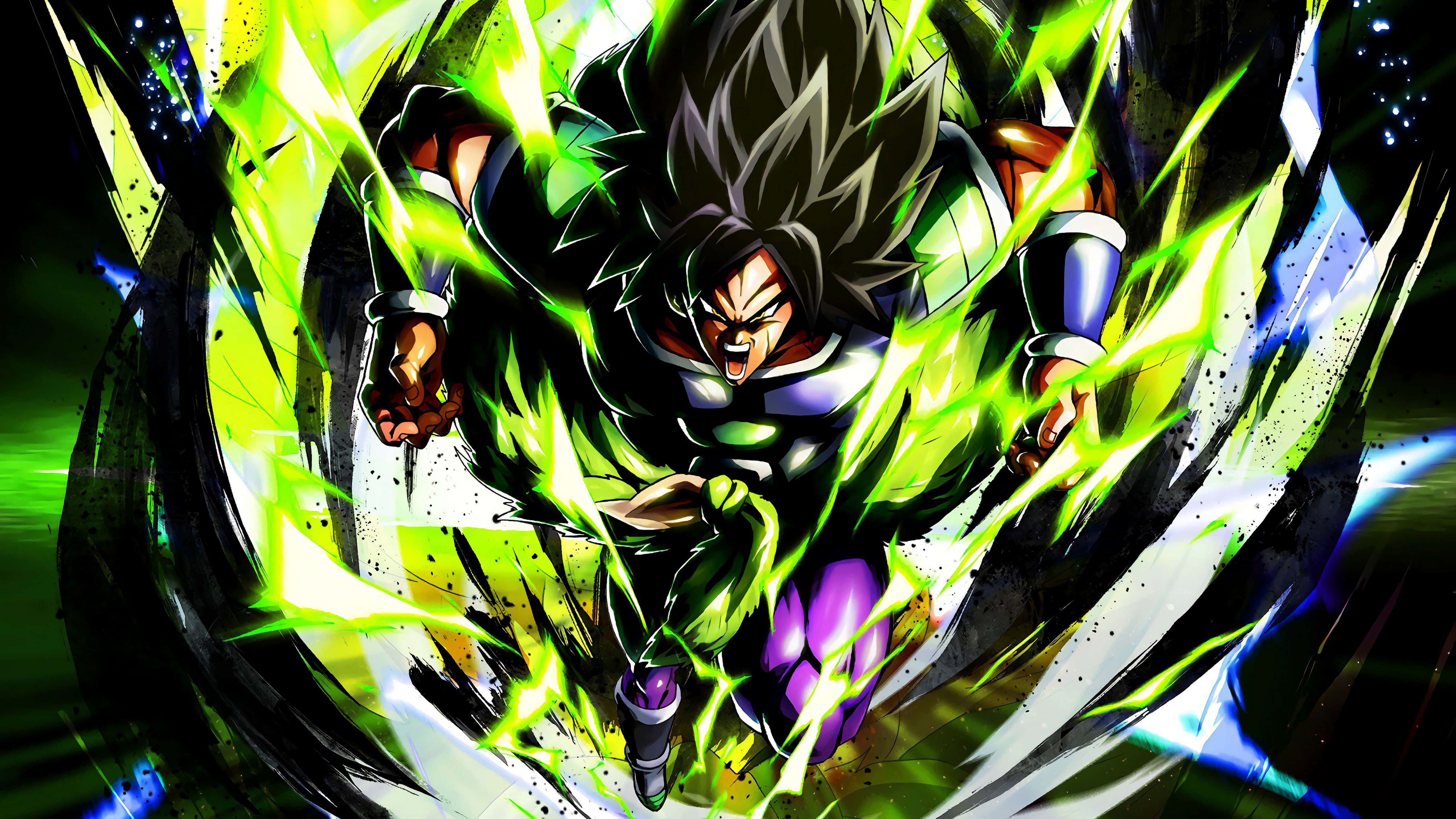Goku, Vegeta ve Broly, Dragon Ball Super: Broly'de karşı karşıya gelmeye hazırlanıyor Duvar Kağıdı