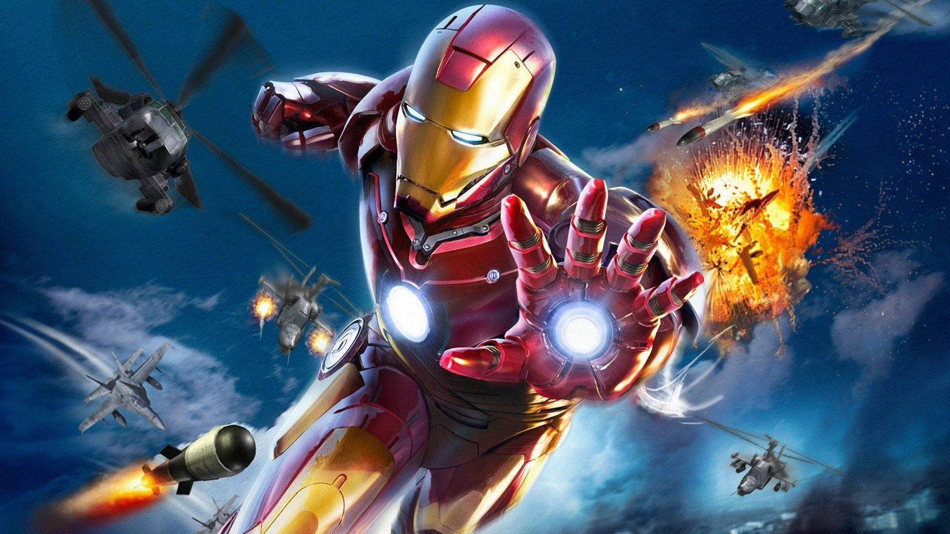 Gökyüzünde Iron Man Duvar Kağıdı