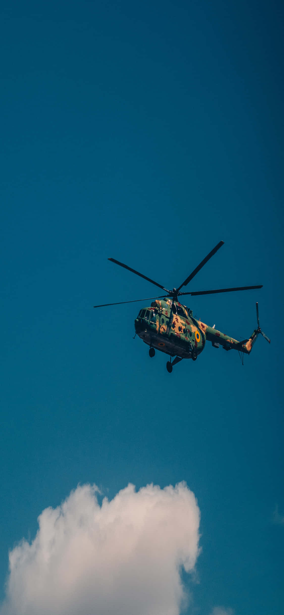 Gökyüzünde Upx - iPhone Xs Helikopter Duvar Kağıdı