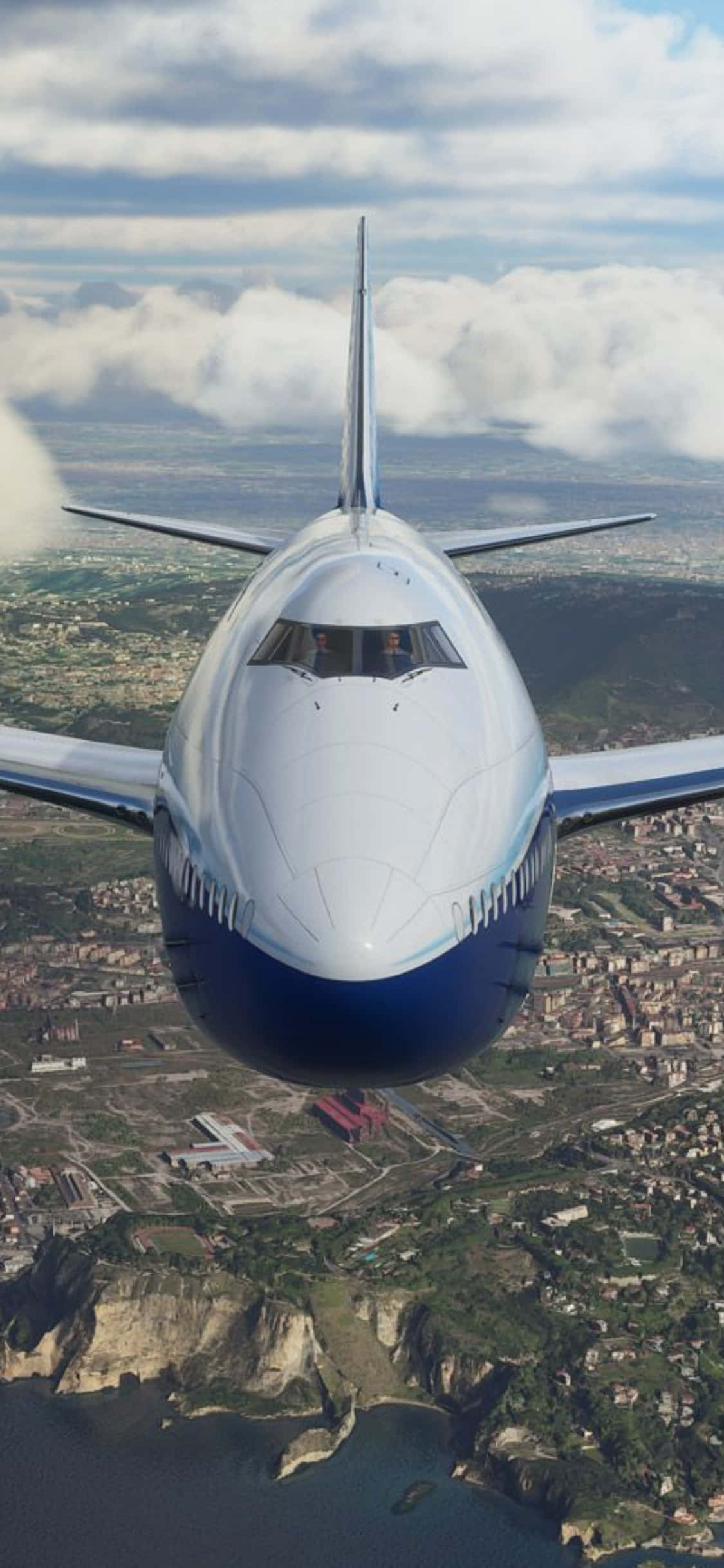 Gökyüzünü keşfetme tutkunuzu iPhone Xs ve Microsoft Flight Simulator ile yeni zirvelere taşıyın. Duvar Kağıdı