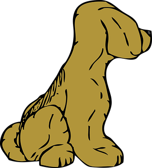 Golden Retriever Silüeti Duvar Kağıdı