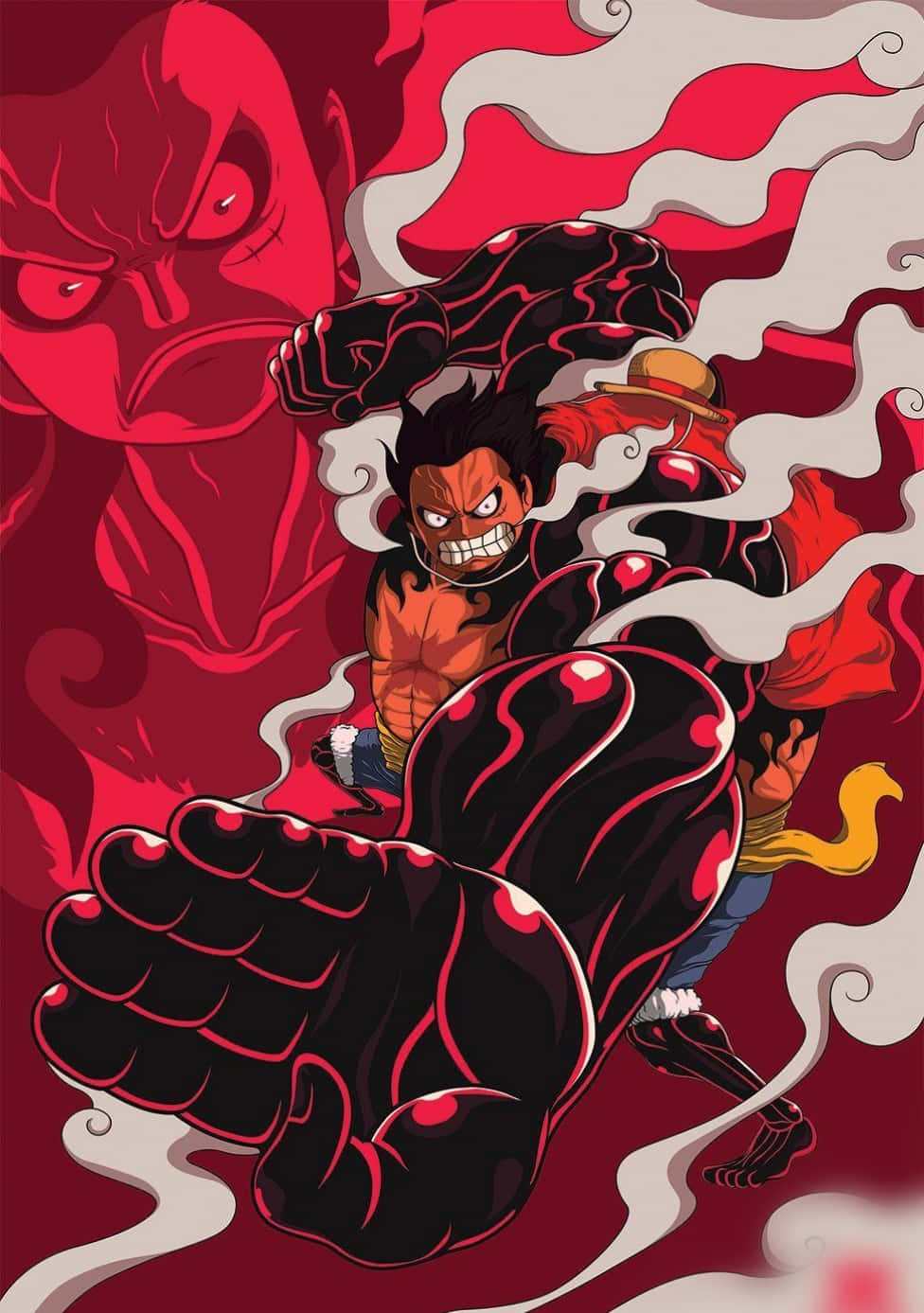 Gomu Gomu One Piece Luffy Telefon Duvar Kağıdı