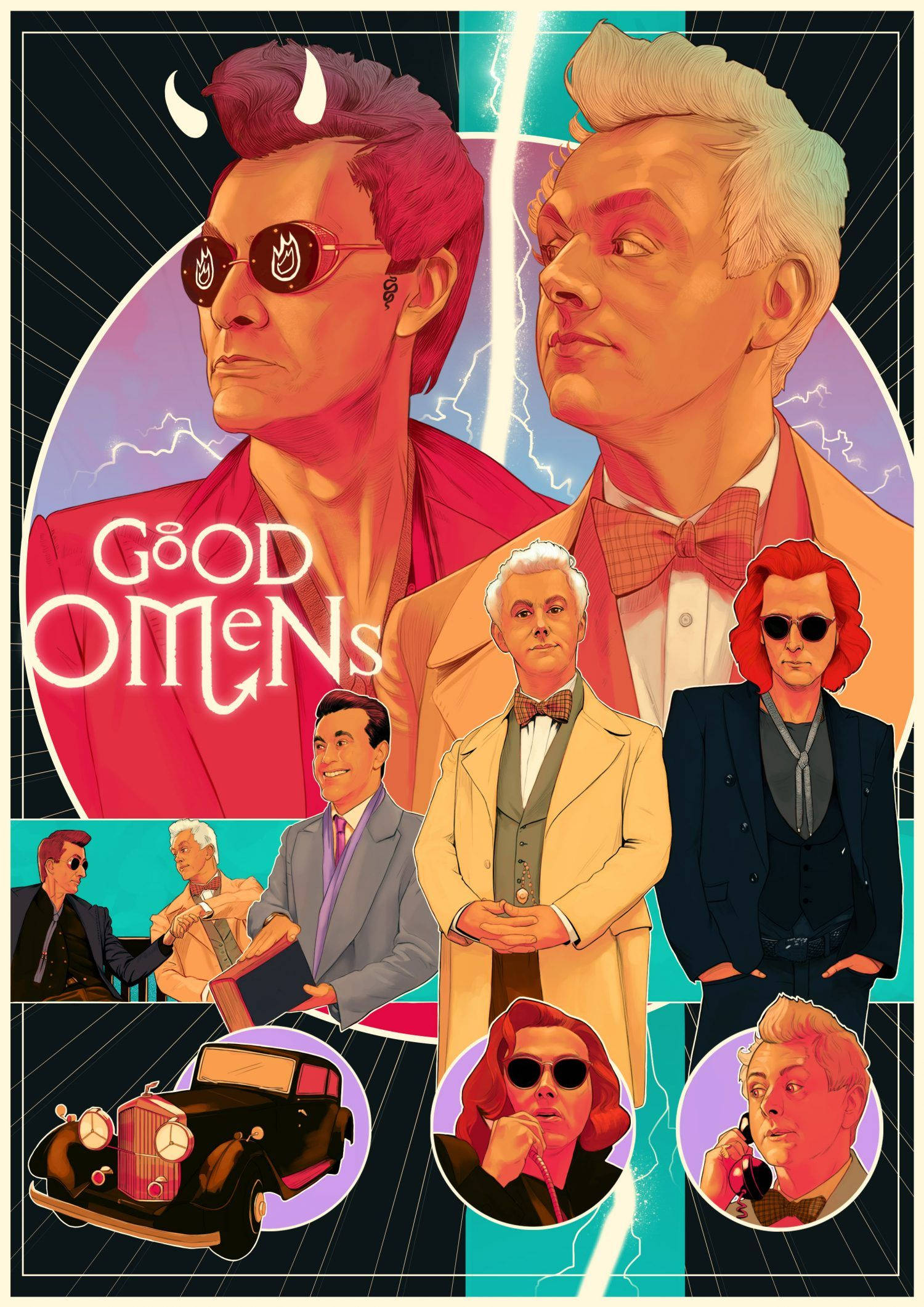 Good Omens Yaratıcı Posteri Duvar Kağıdı