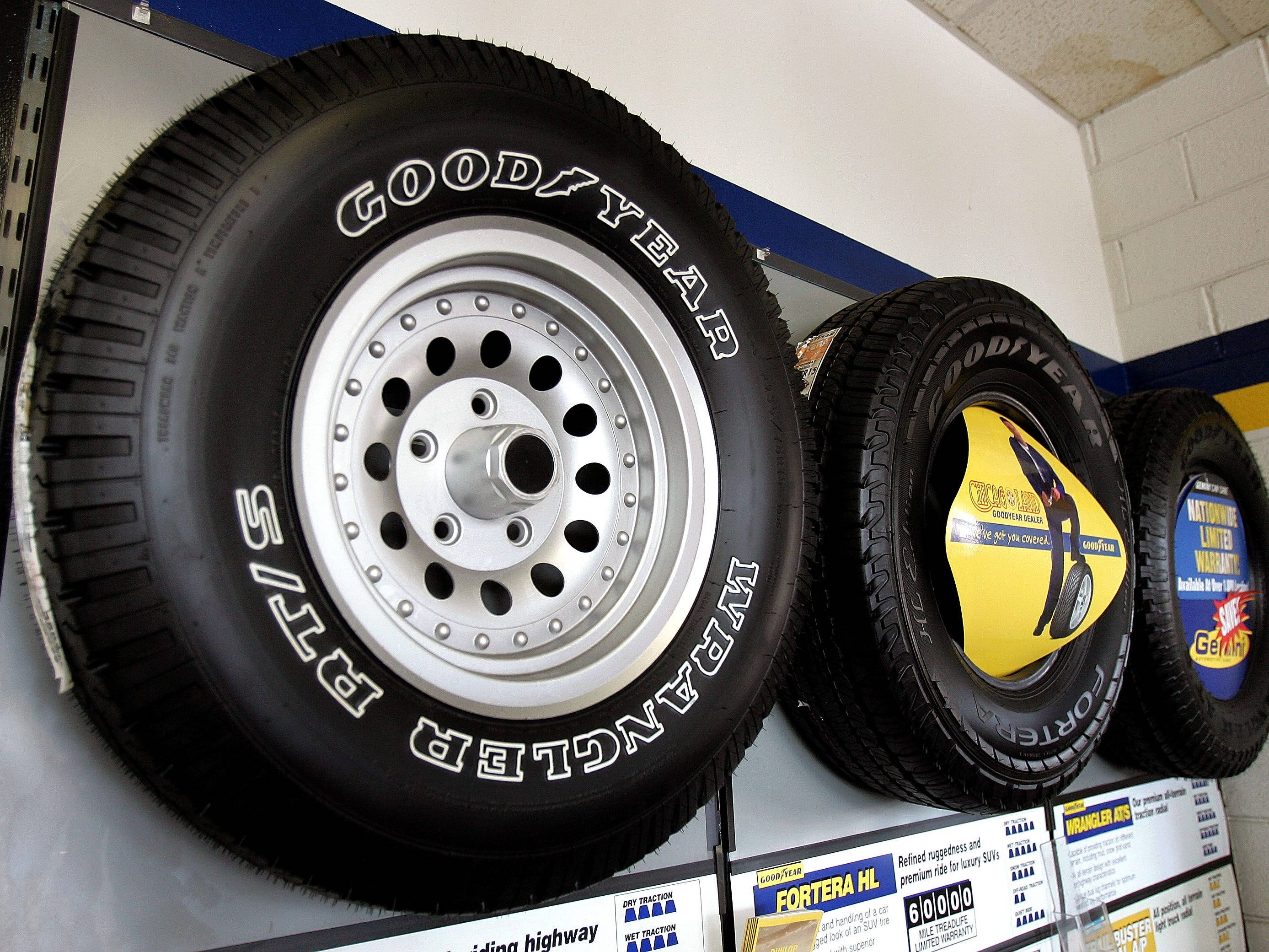 Goodyear Lastik Asılı Teşhir Duvar Kağıdı