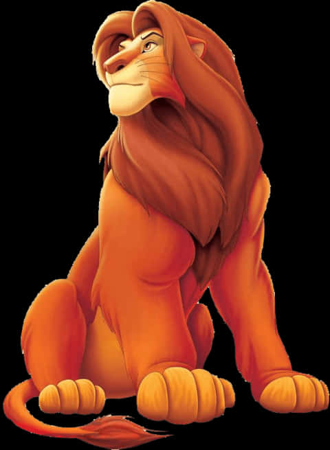 Görkemli_ Animasyonlu_ Aslan.PNG Duvar Kağıdı