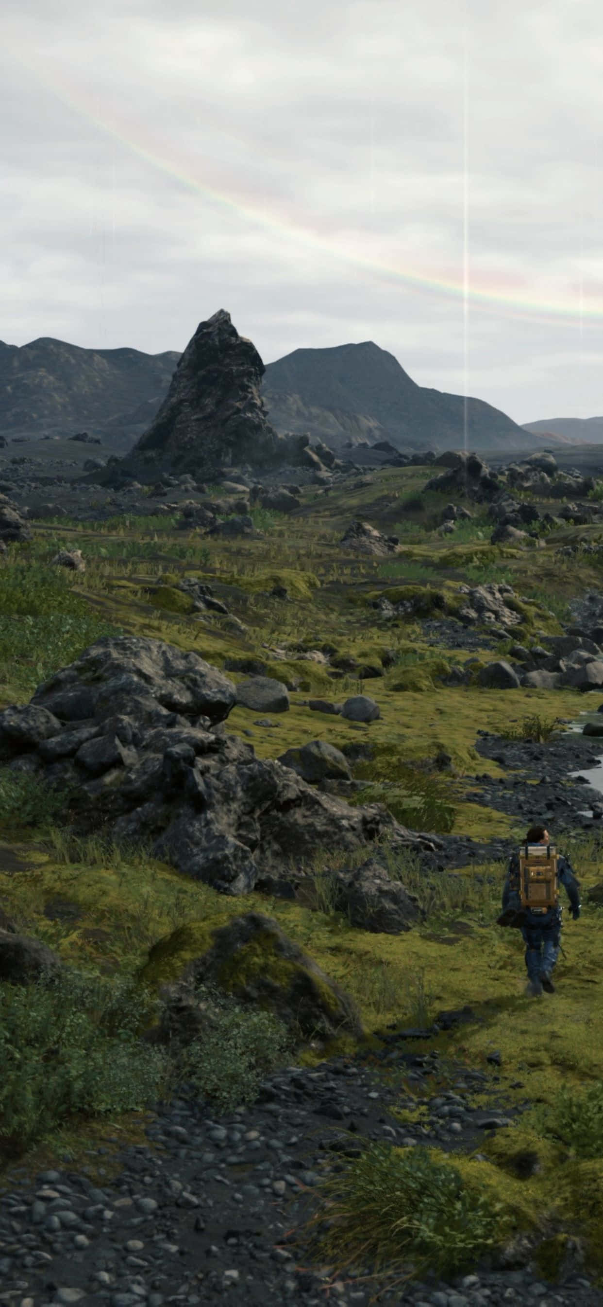 Görsel: iPhone Xs Max'inizde Death Stranding'in Aksiyon Dolu Macerasının Keyfini Çıkarın Duvar Kağıdı