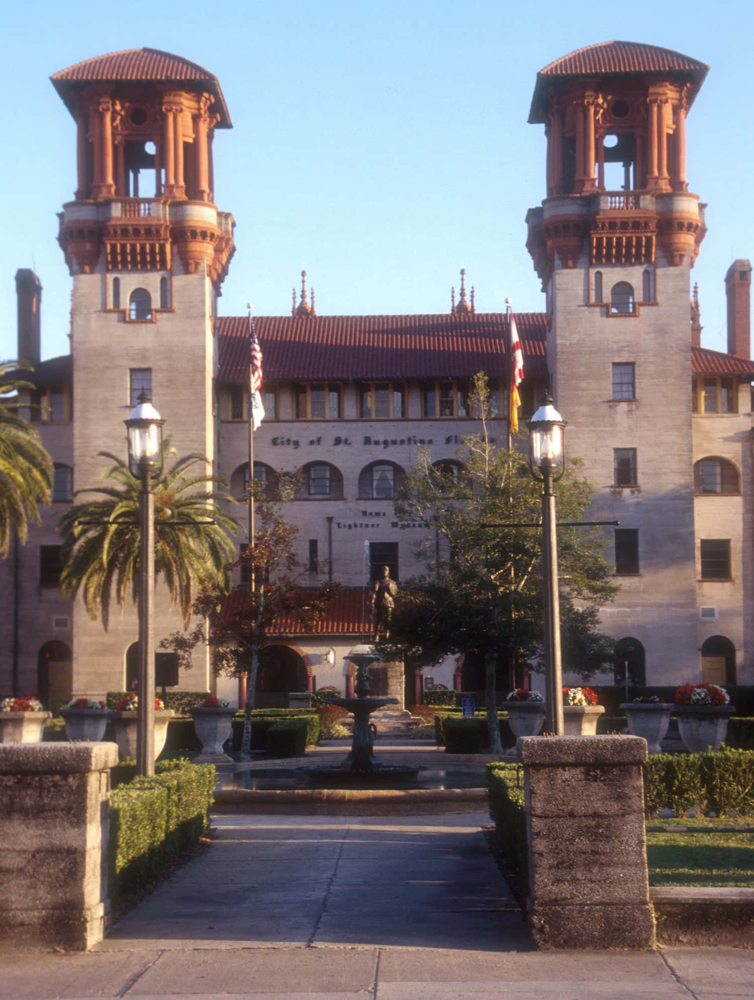 Görsel Tarihi Saint Augustine Florida Şehir Merkezinin Manzarasının Keyfini Çıkarın Duvar Kağıdı
