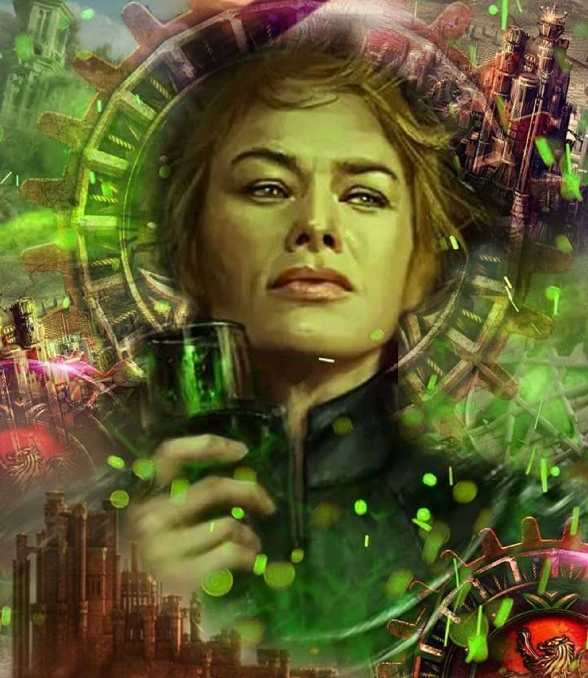 GOT Cersei Lannister Dijital Sanat Duvar Kağıdı