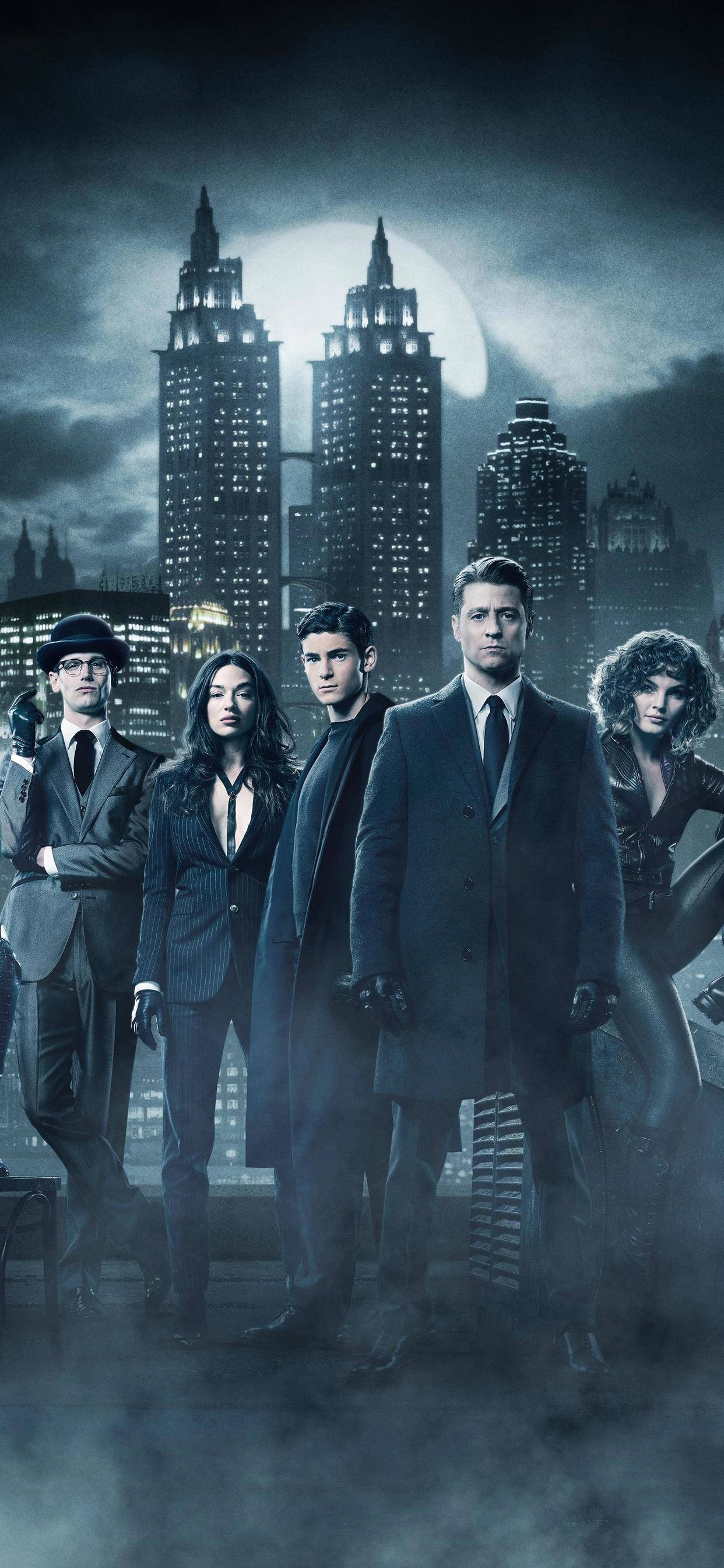 Gotham TV Dizisi Oyuncu Kadrosu Duvar Kağıdı