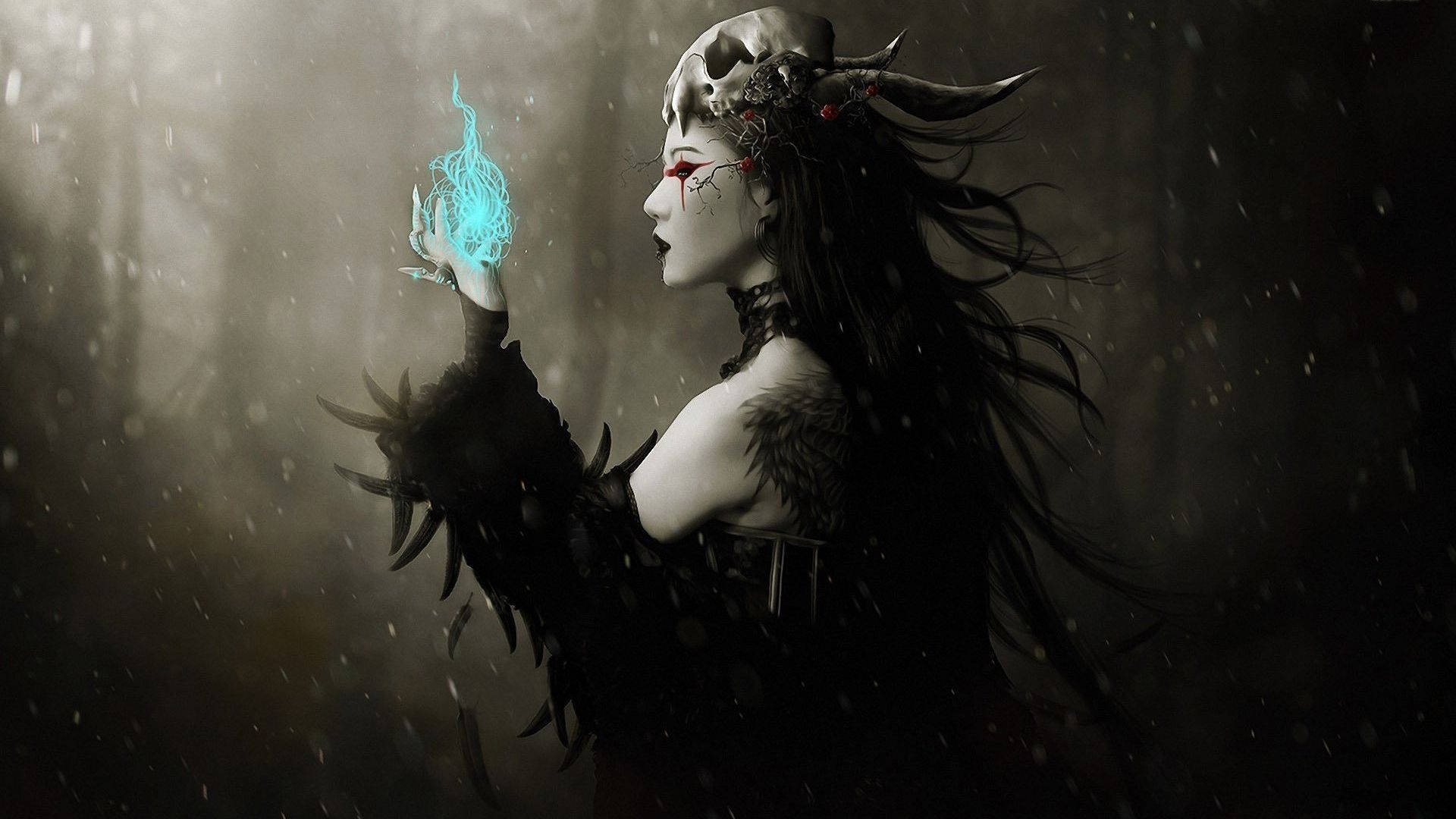 Gotik Cadı Estetiği Duvar Kağıdı