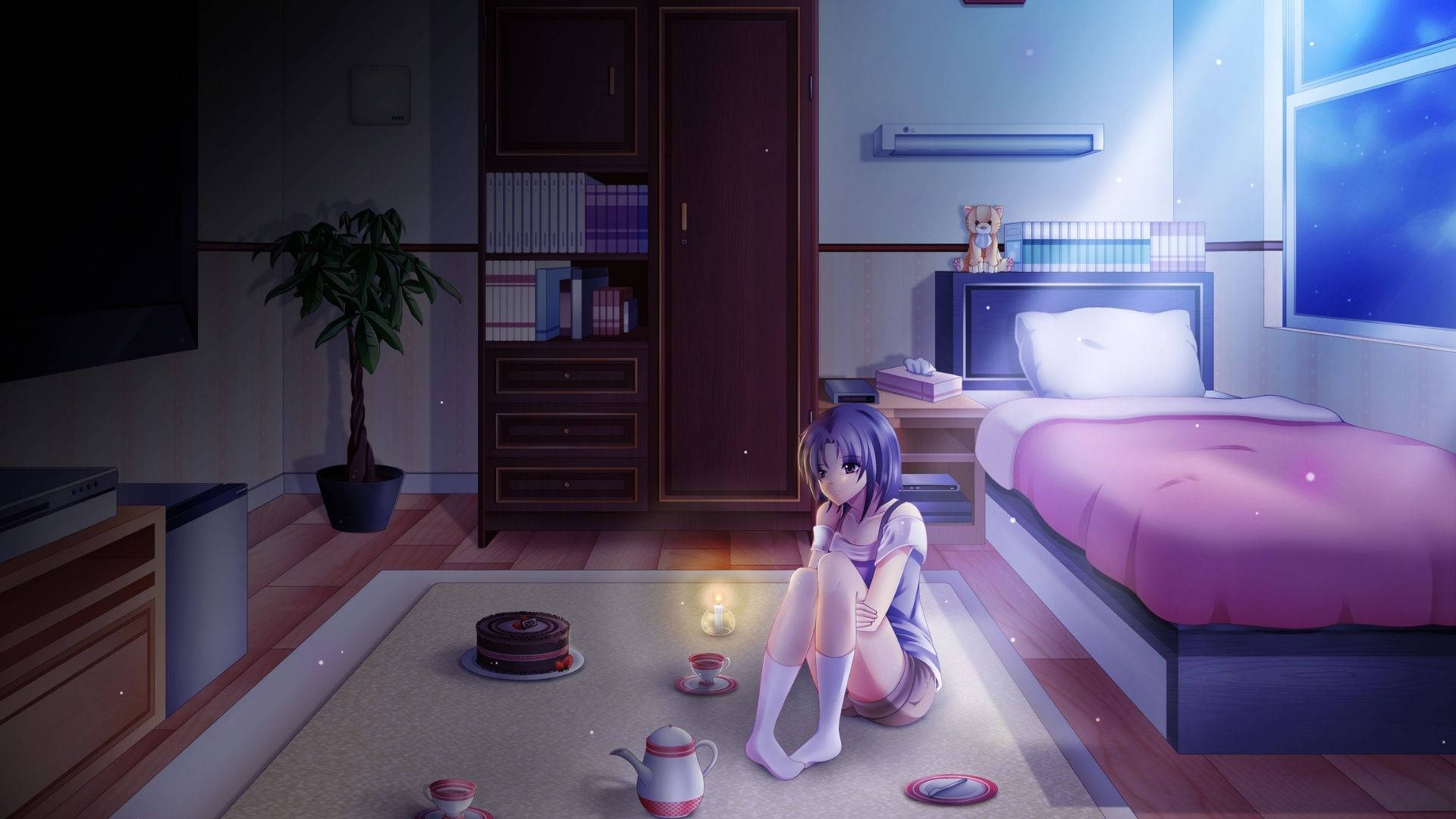 Göz Kamaştıran Anime Odası Duvar Kağıdı