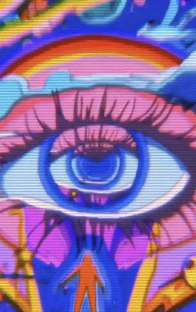 Göz Trippy Estetik Duvar Kağıdı