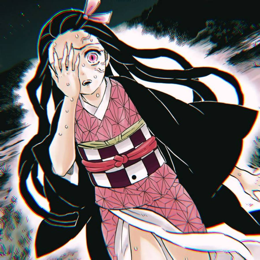 Gözünü Kapatan Demon Slayer Nezuko Duvar Kağıdı