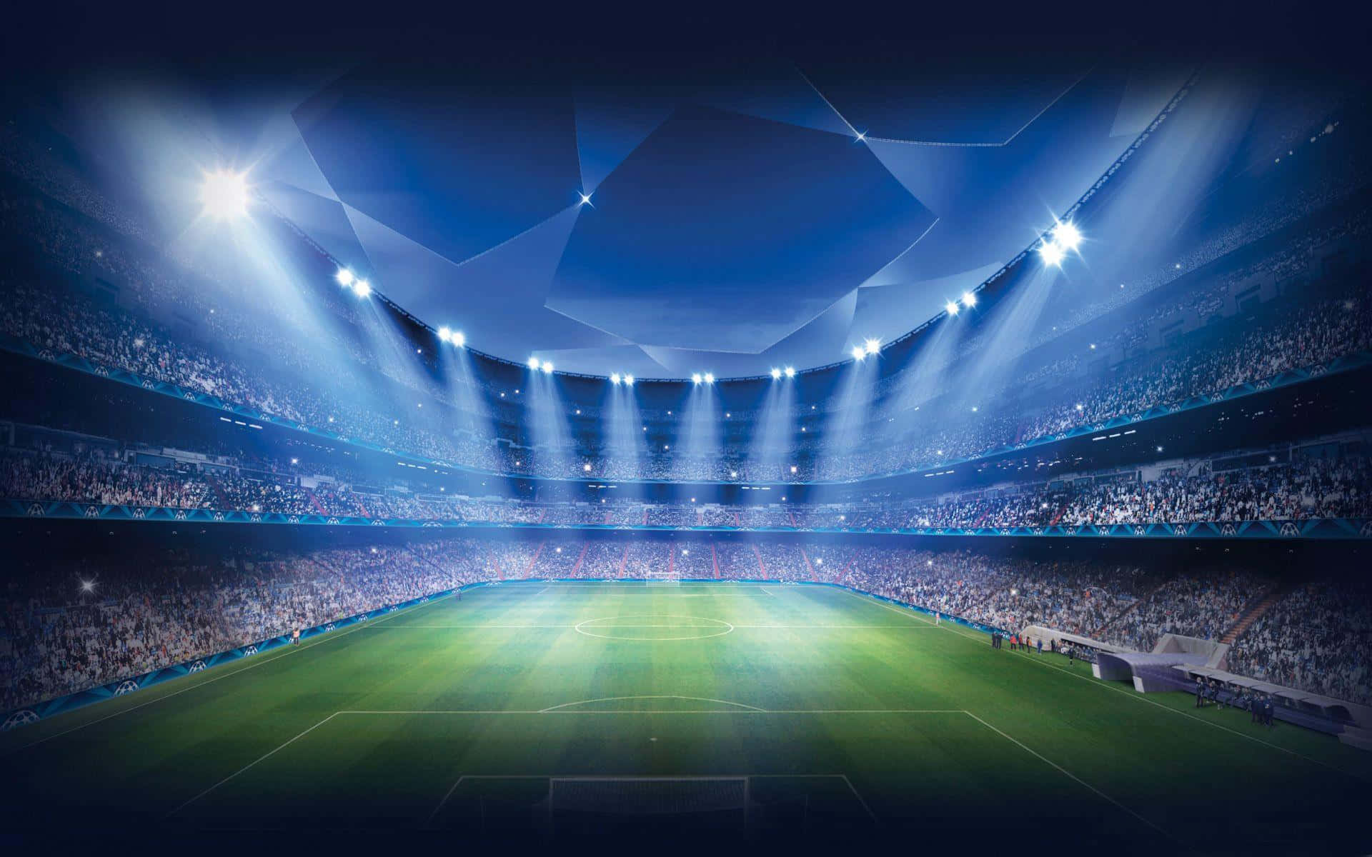 Grafik Futbol Sahası Stadyum Arka Planı Duvar Kağıdı