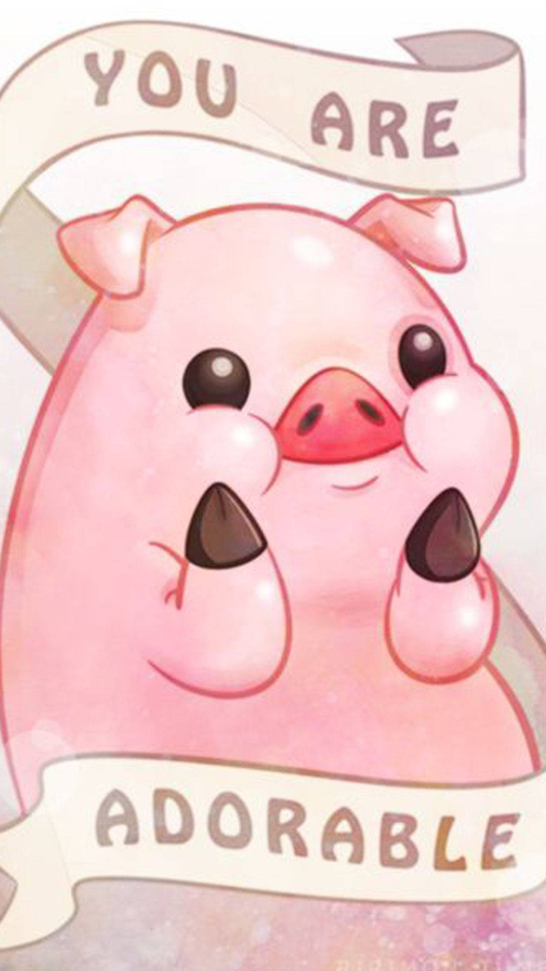 Gravity Falls Waddles Çizgi Film Telefon Duvar Kağıdı