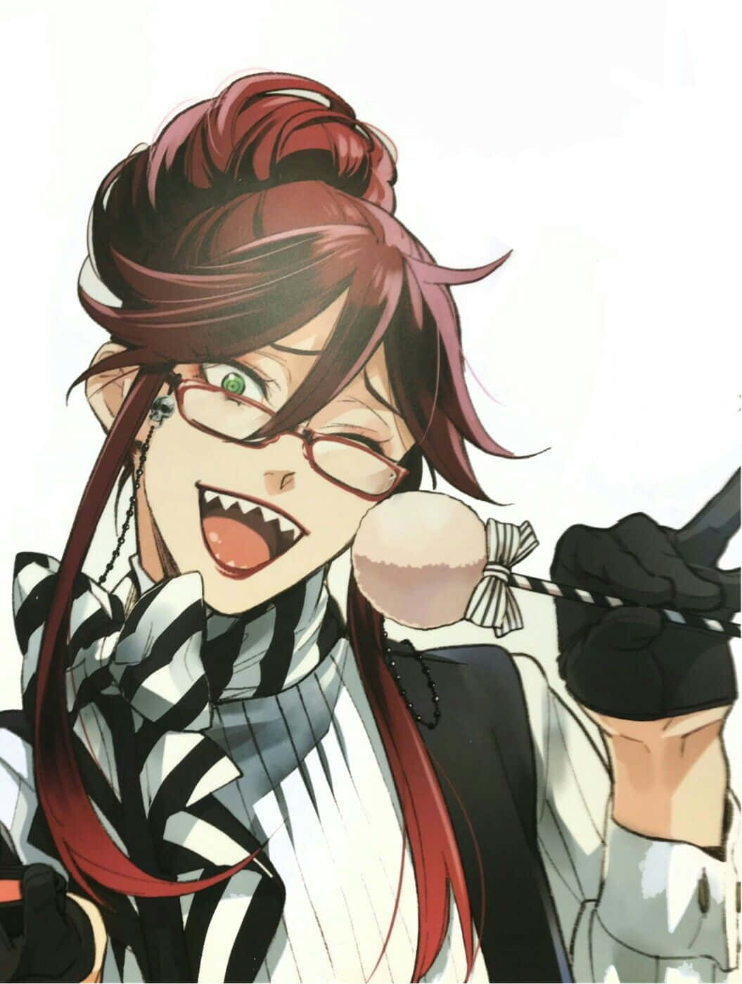 Grell Sutcliff renkli ve güçlü bir pozda, büyüleyici bir illüstrasyonda. Duvar Kağıdı