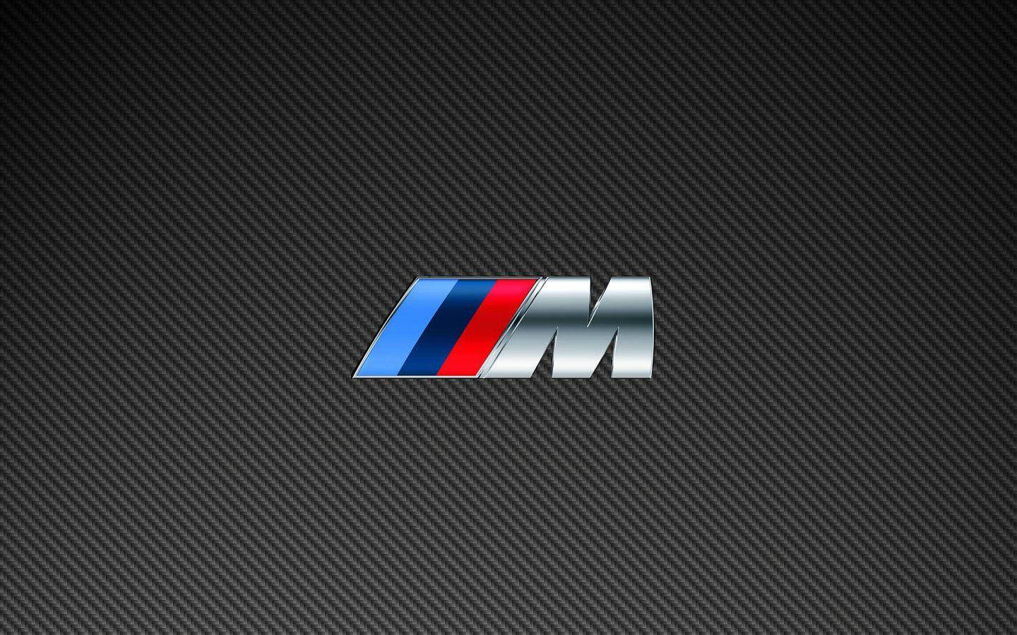 Gri Desenli BMW M Logosu Duvar Kağıdı